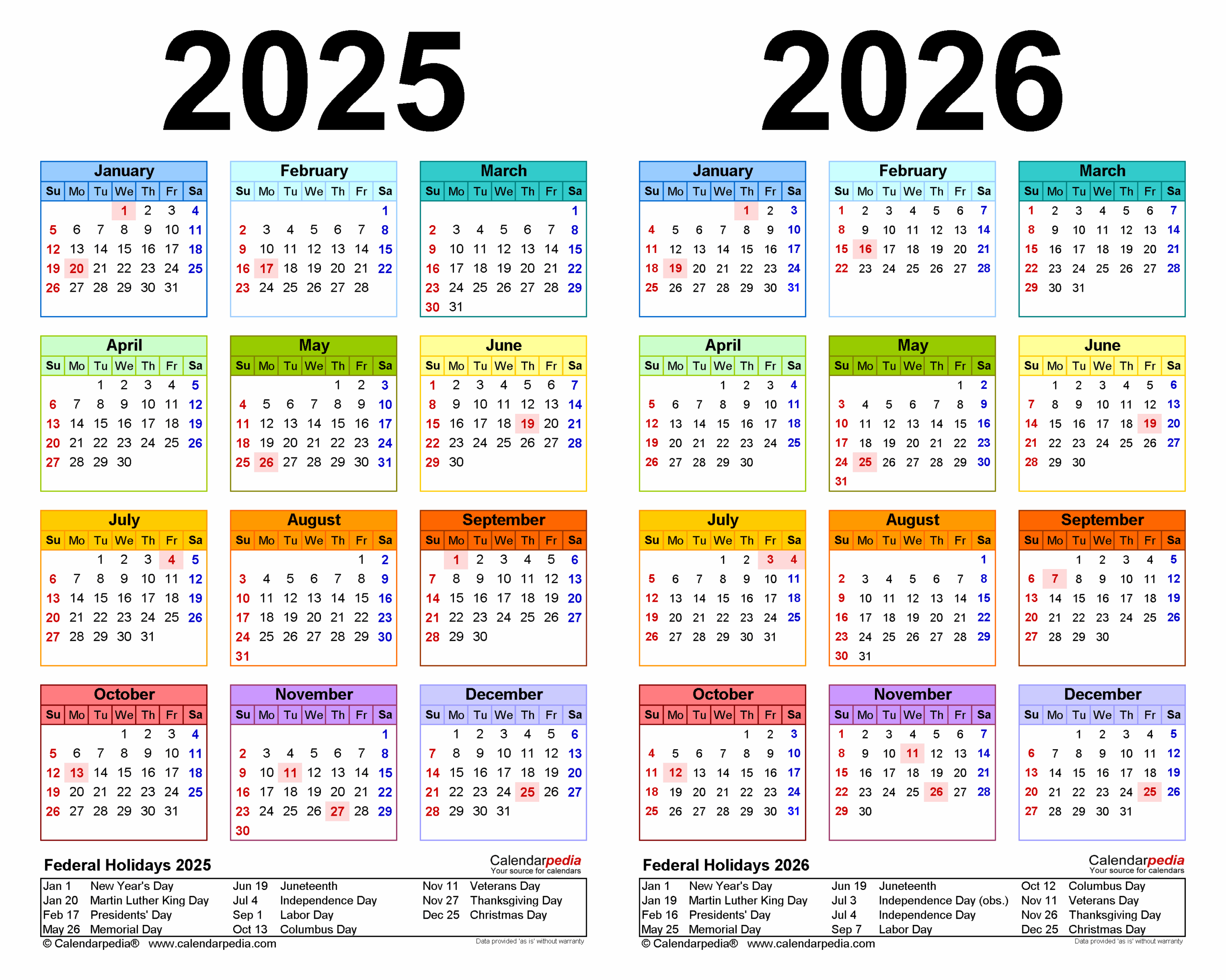 Calendar From June 2025 To June 2026