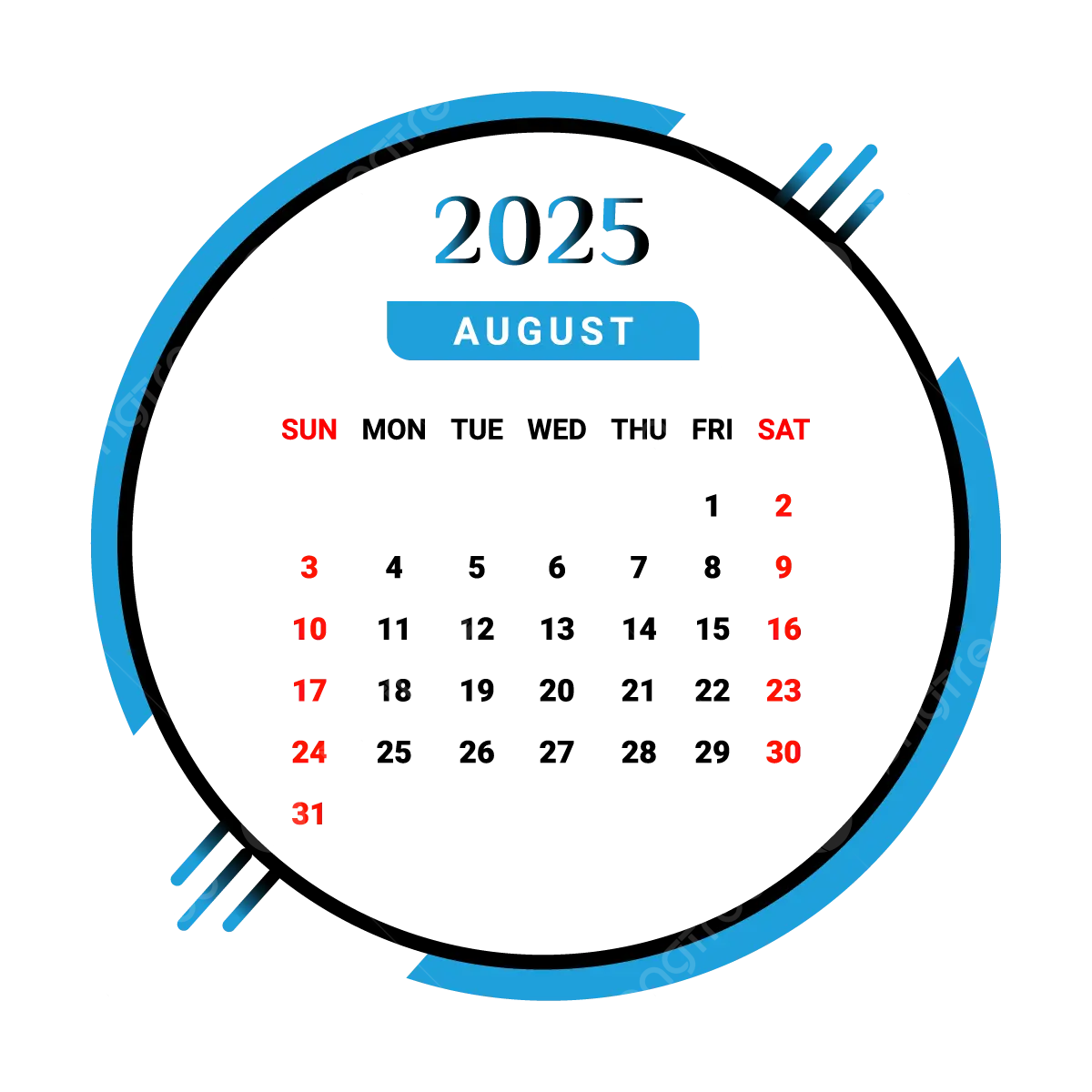 2025 August Month Calendar With Skyblue And Black Vector Monthly Calendar Calendar August 2025 PNG And Vector With Transparent Background For Free Download 2025 August Month Calendar With Skyblue And Black Vector Monthly Calendar Calendar August 2025 PNG And Vector With Transparent Background For Free Download
