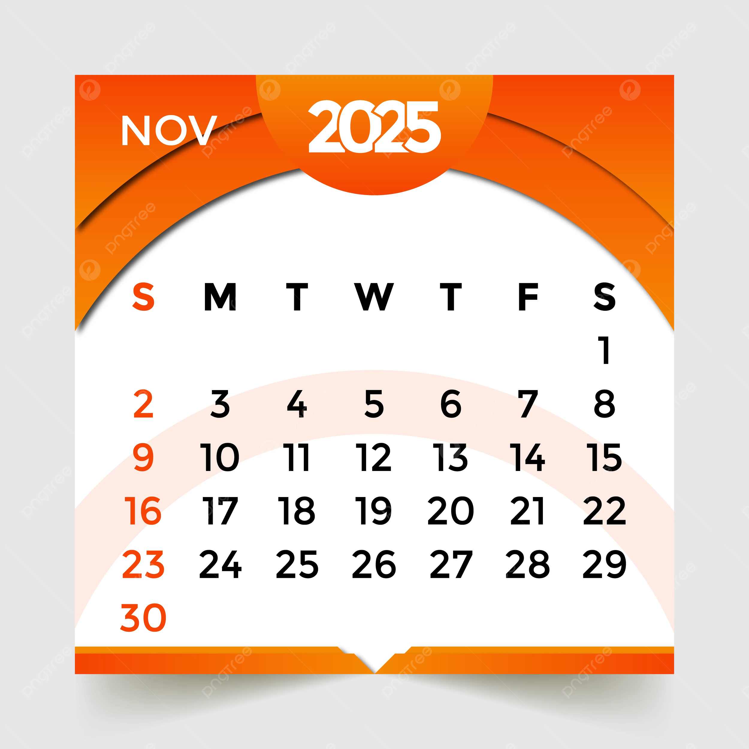 Calendar 2025 November