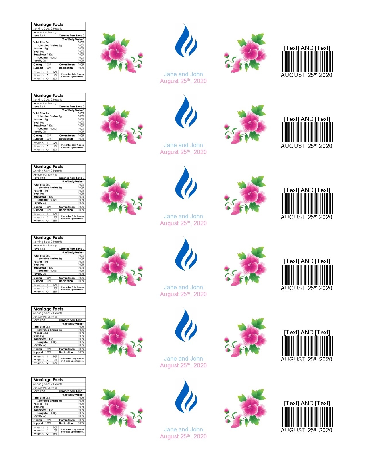 40 Editable Water Bottle Label Templates 100 Free