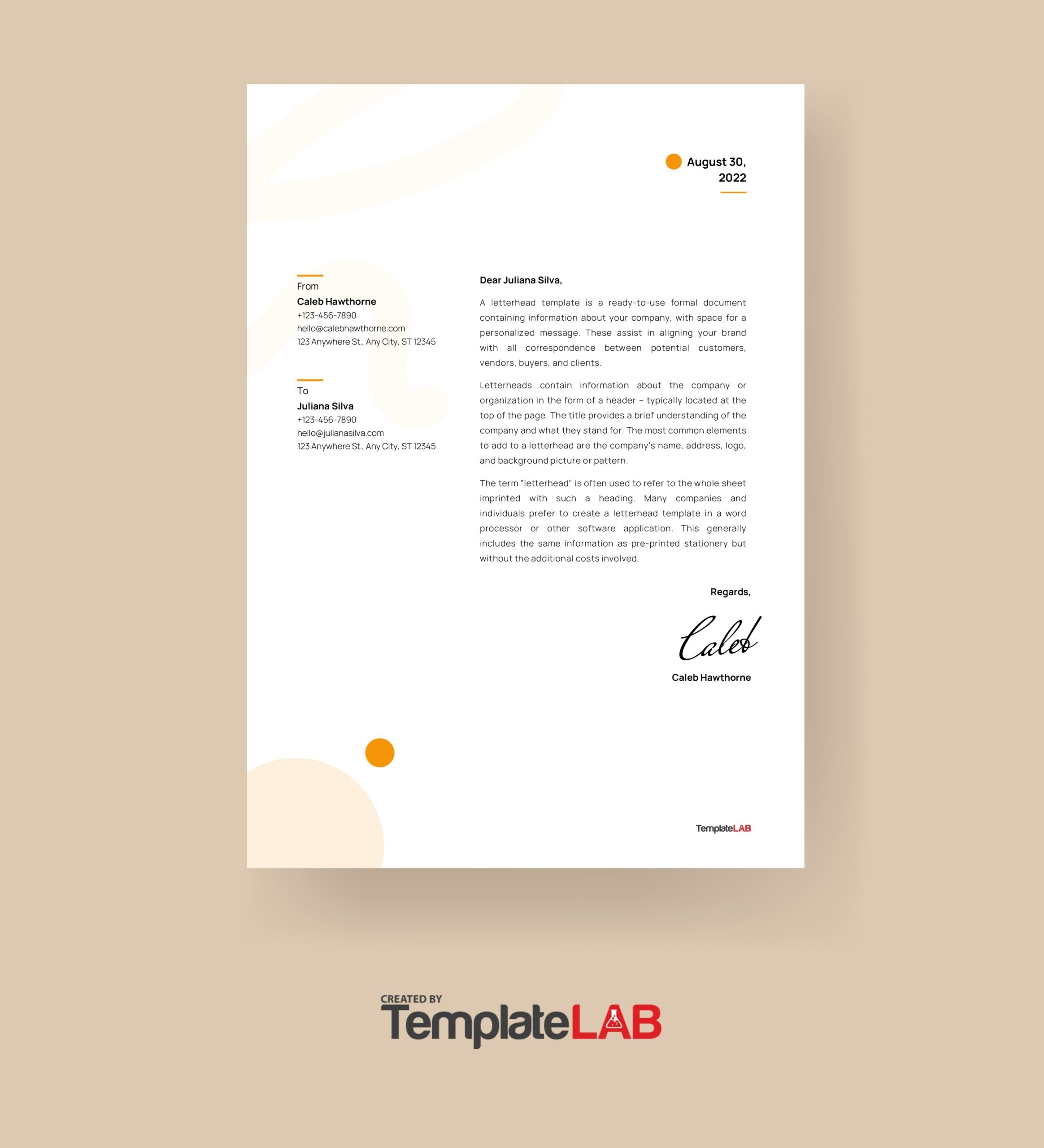 48 Free Letterhead Templates U0026 Examples Company Business Personal 48 Free Letterhead Templates U0026 Examples Company Business Personal