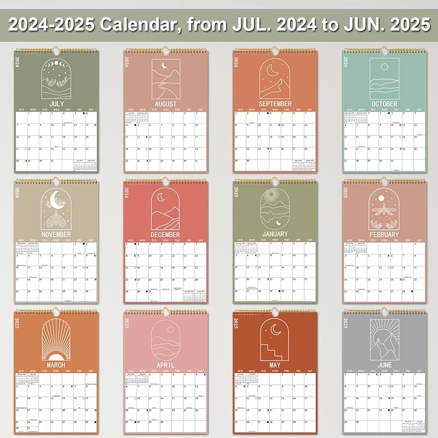 Amazon 2024 2025 Calendar Wall Calendar From Now To June 2025 Boho Aesthetic Modern Vertical Hanging Large Calendar With Moon Phases Perfect Amazon 2024 2025 Calendar Wall Calendar From Now To June 2025 Boho Aesthetic Modern Vertical Hanging Large Calendar With Moon Phases Perfect