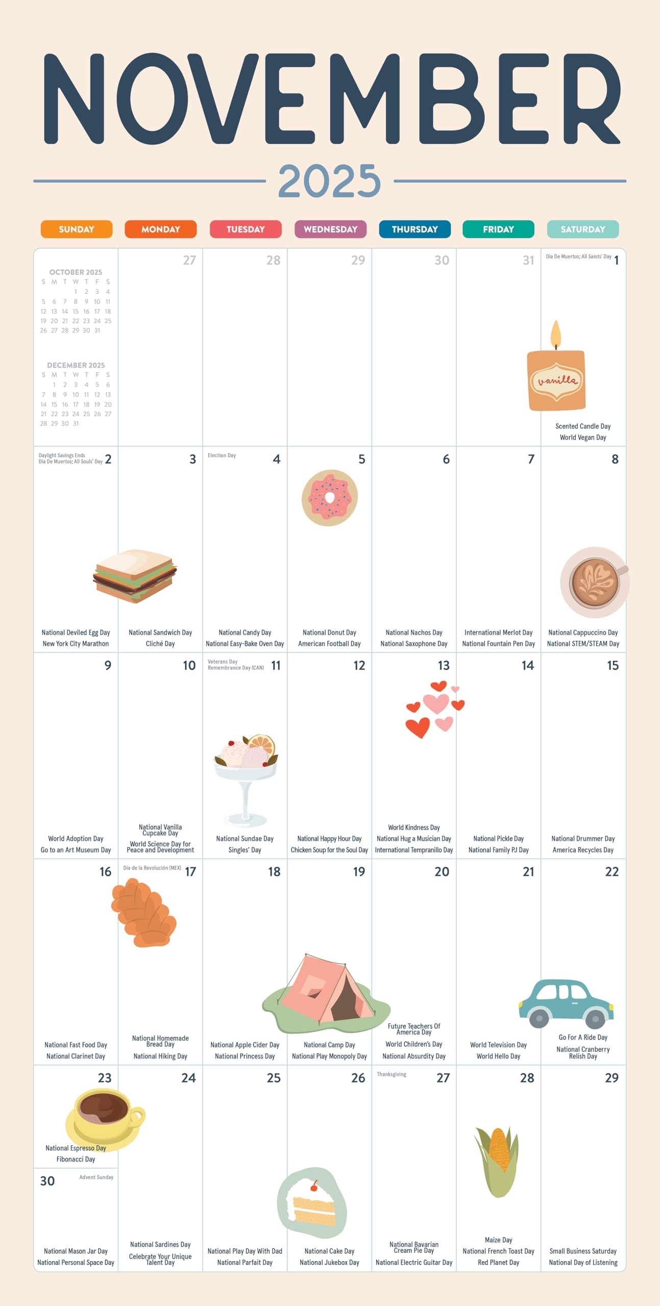 National Calendar Day November 2025 National Calendar Day November 2025