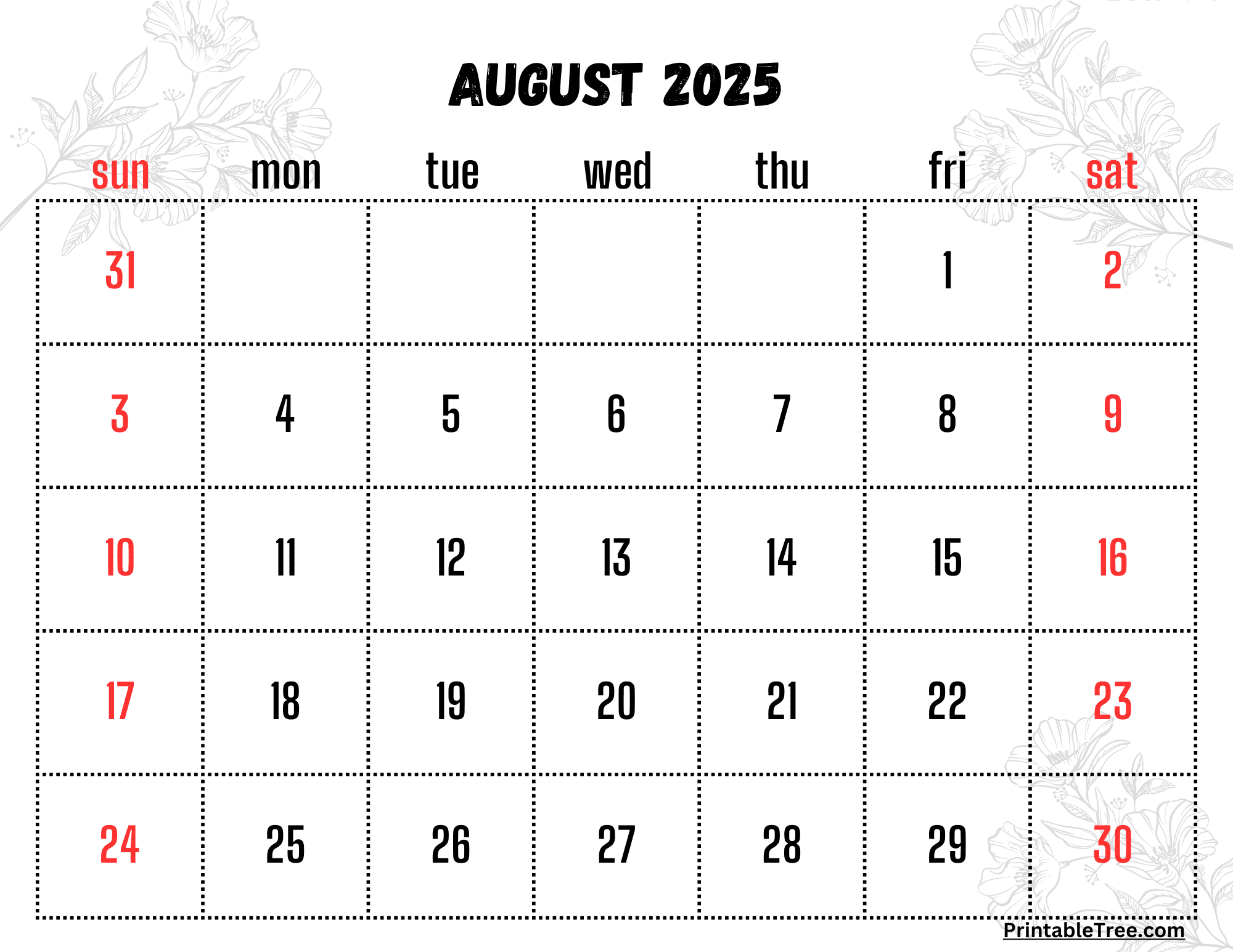 August 2025 Calendar Holidays August 2025 Calendar Holidays