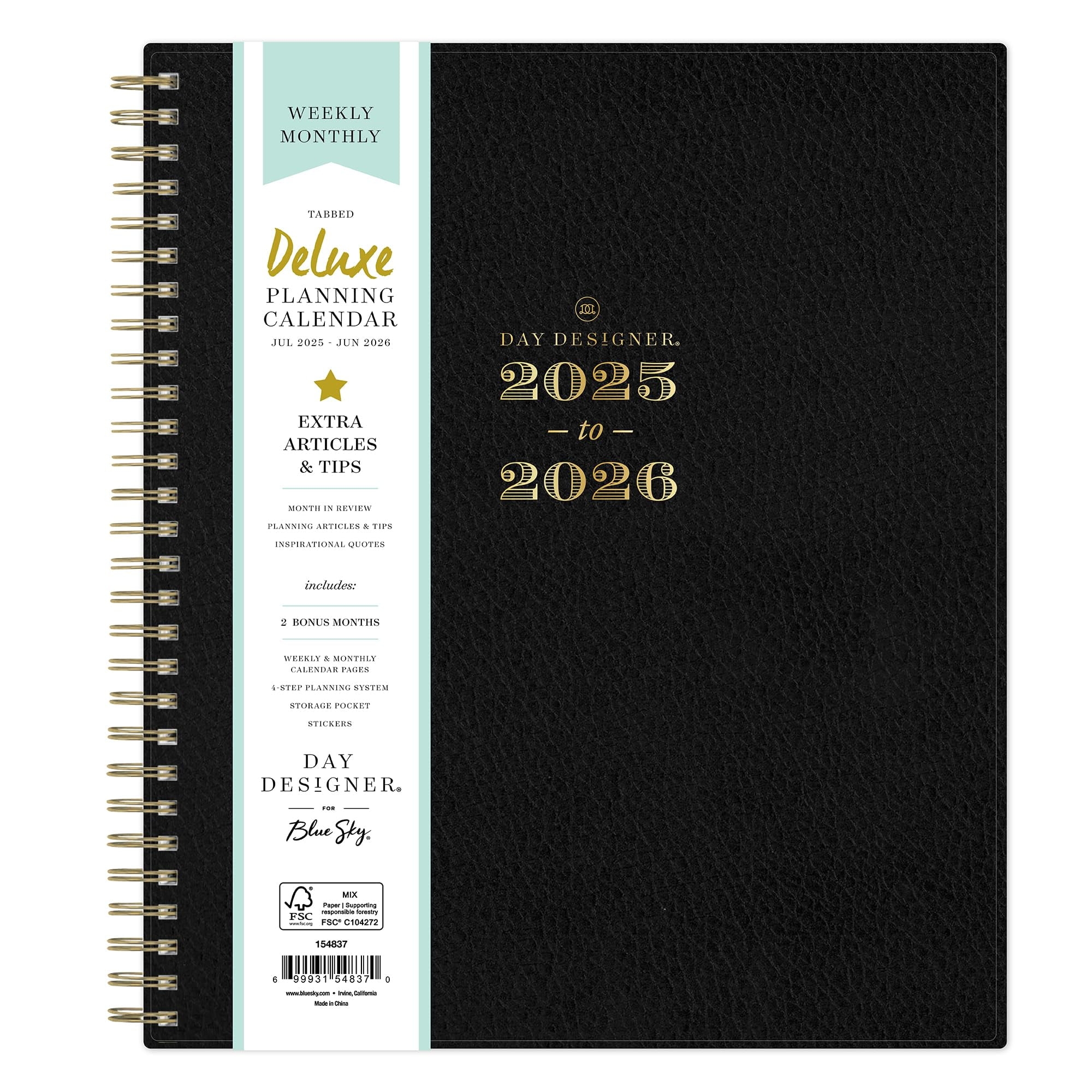 Blue Sky Day Designer 2025 2026 Academic Year Weekly And Monthly Planner Calendar July 2025 June 2026 8