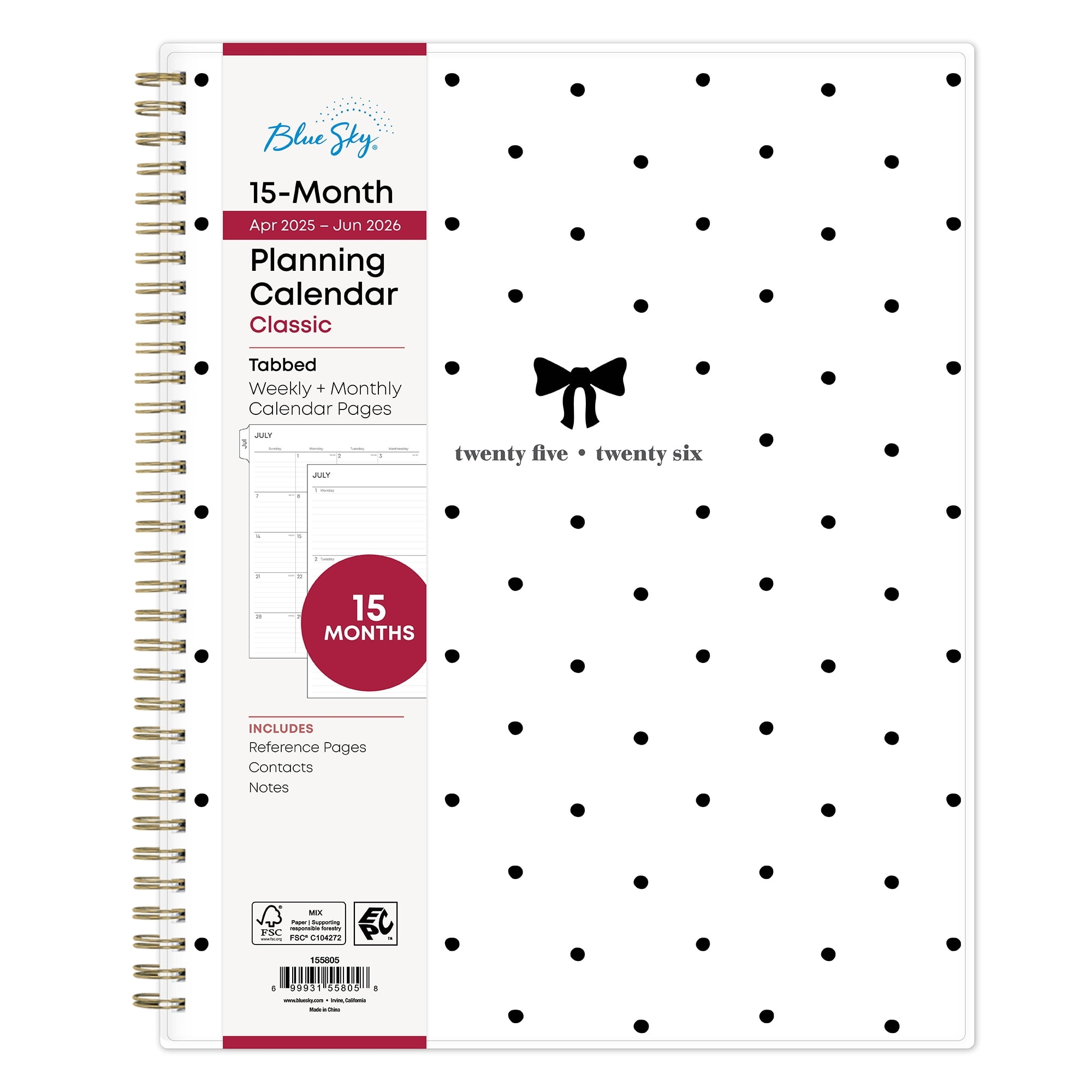 Blue Sky Planning Calendar July 2025-June 2026