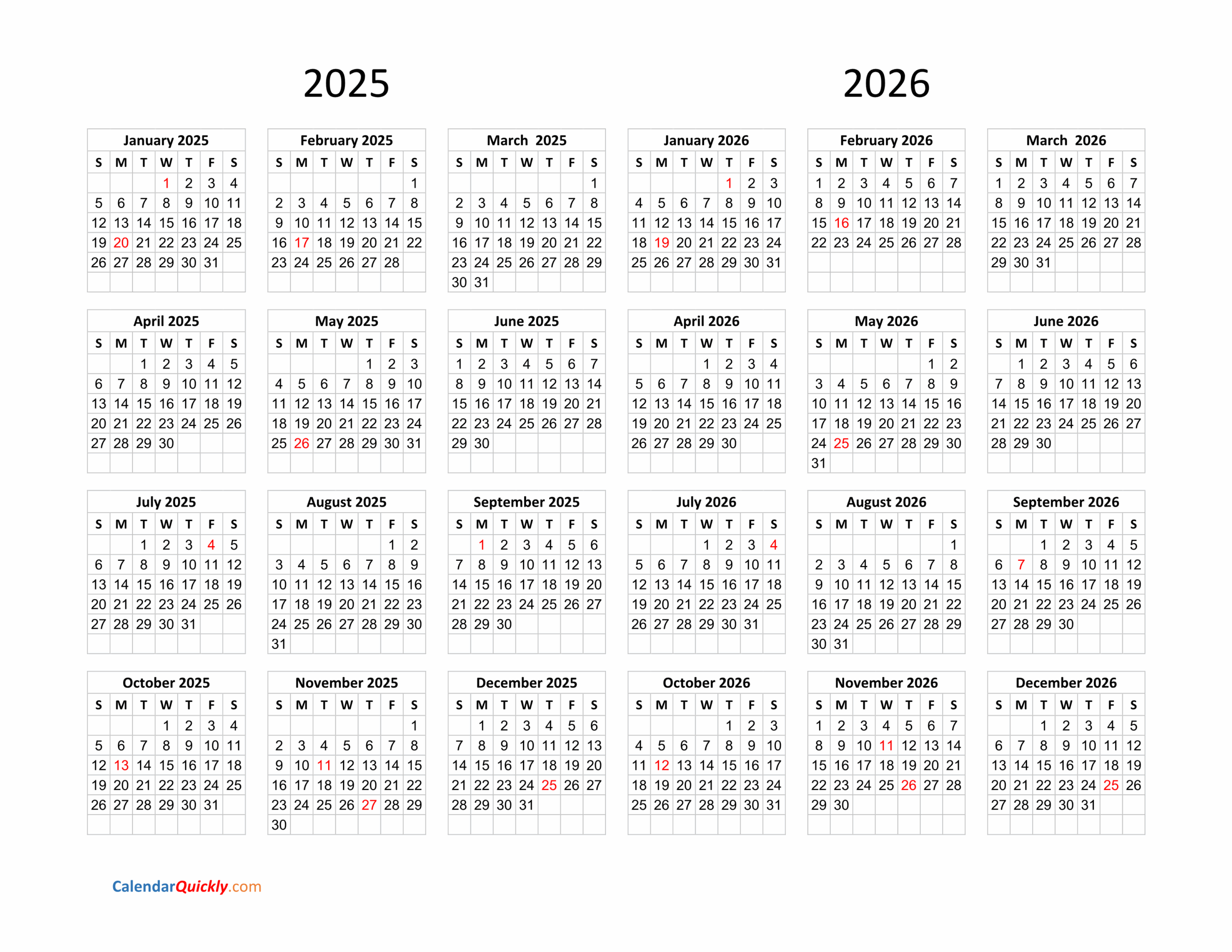 12 Month Calendar July 2025 To June 2026 12 Month Calendar July 2025 To June 2026