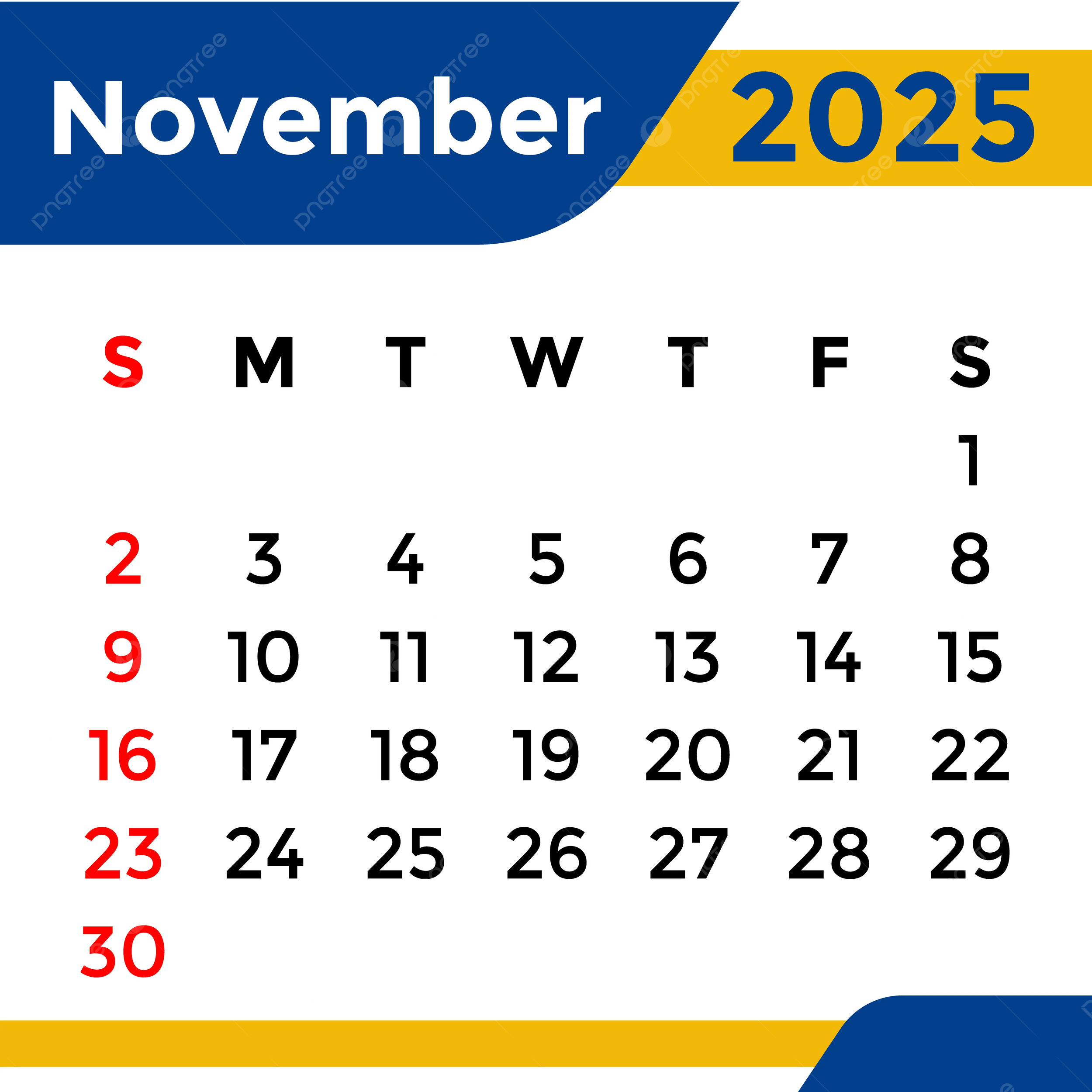 Calendar 2025 November Month Vector Template Download On Pngtree Calendar 2025 November Month Vector Template Download On Pngtree
