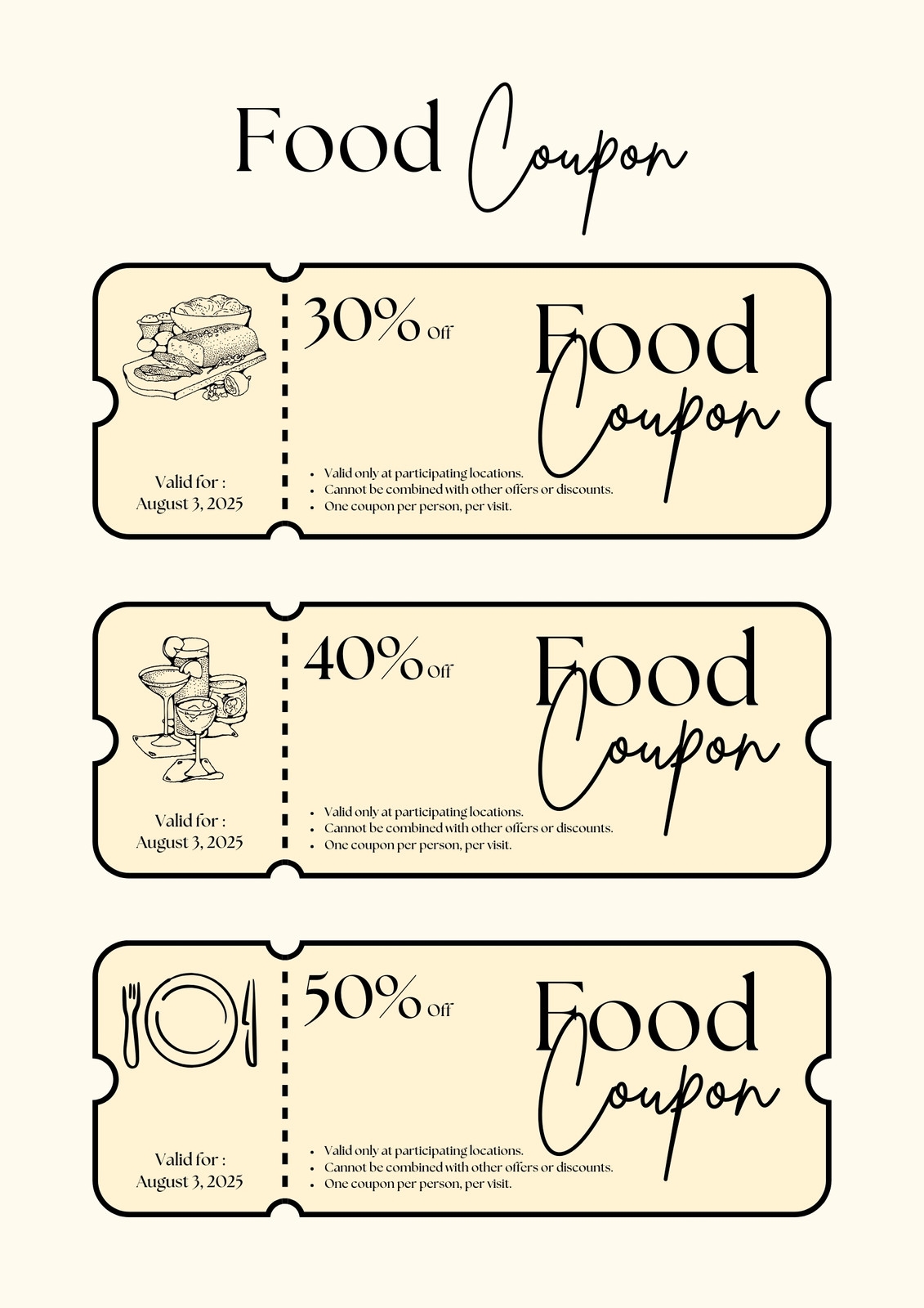 Customize 366 Food Coupon Templates Online Canva