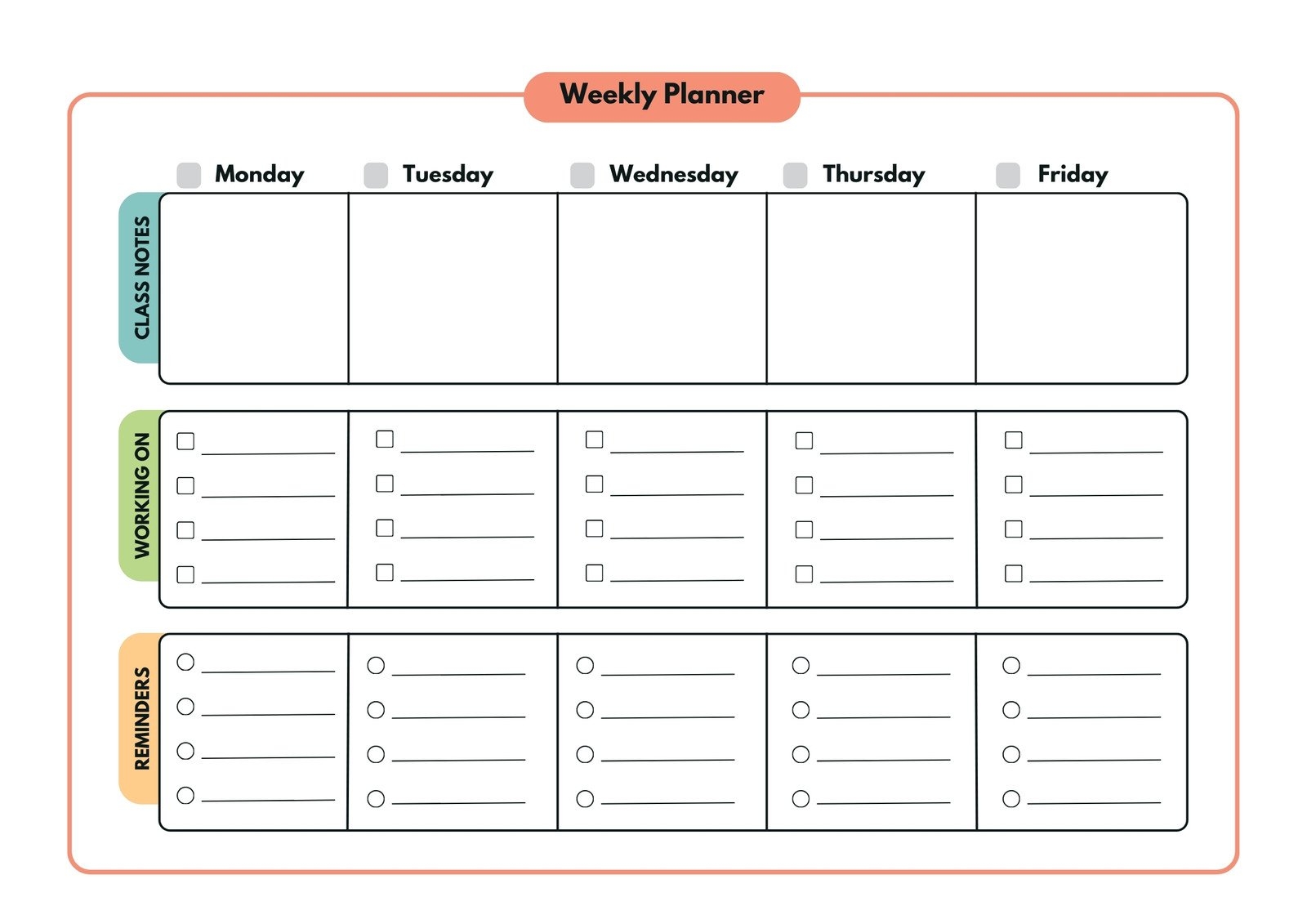 Customize 508 Student Planner Templates Online Canva Customize 508 Student Planner Templates Online Canva