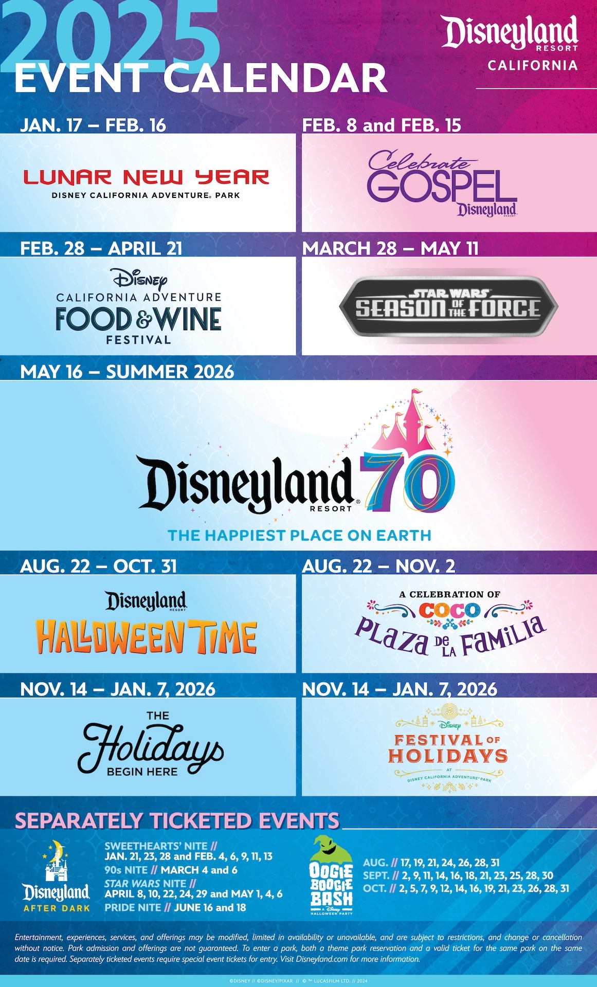 Disneyland Resort 2025 Event Dates And Details Disney Parks Blog Disneyland Resort 2025 Event Dates And Details Disney Parks Blog