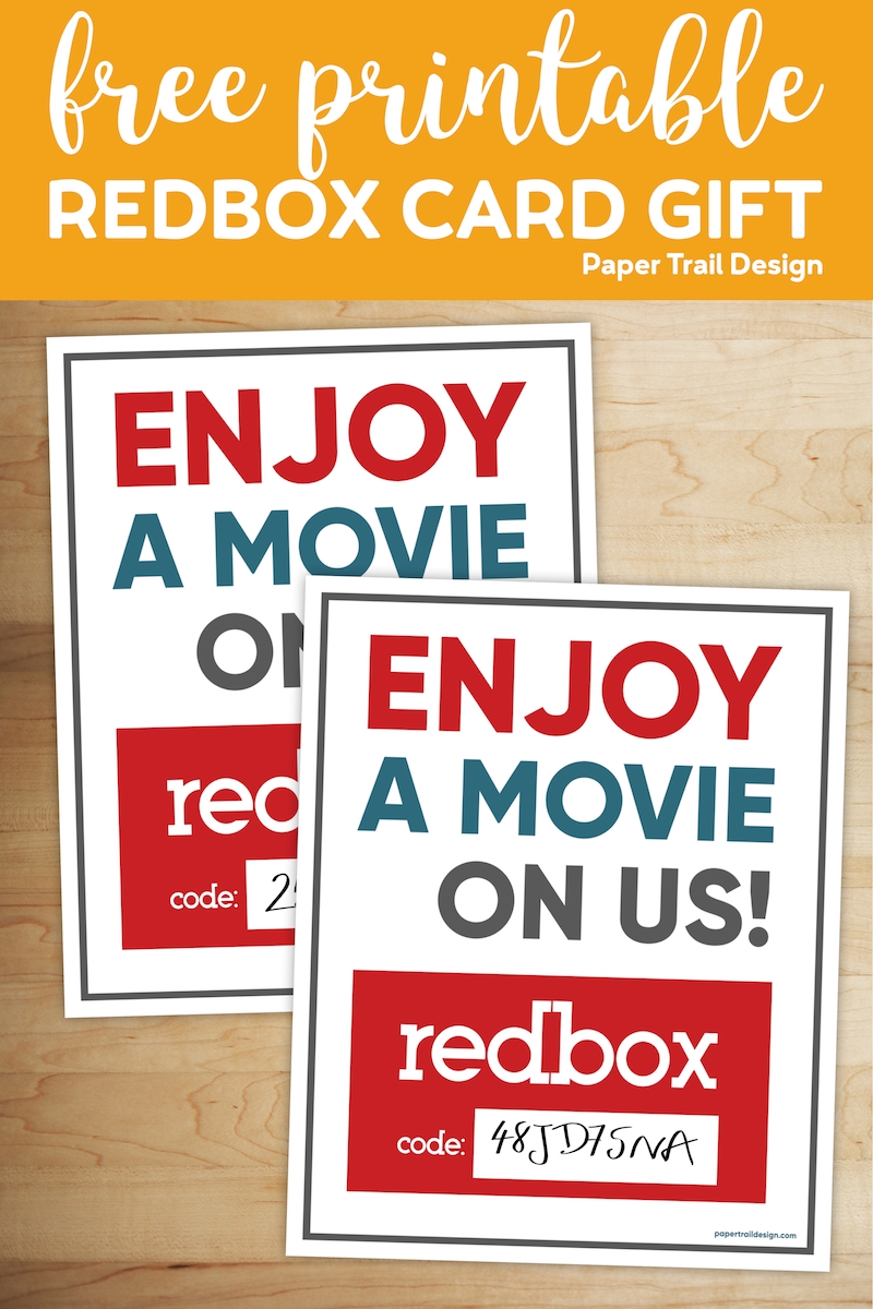 Easy Gift Idea Redbox Movie Rental Paper Trail Design