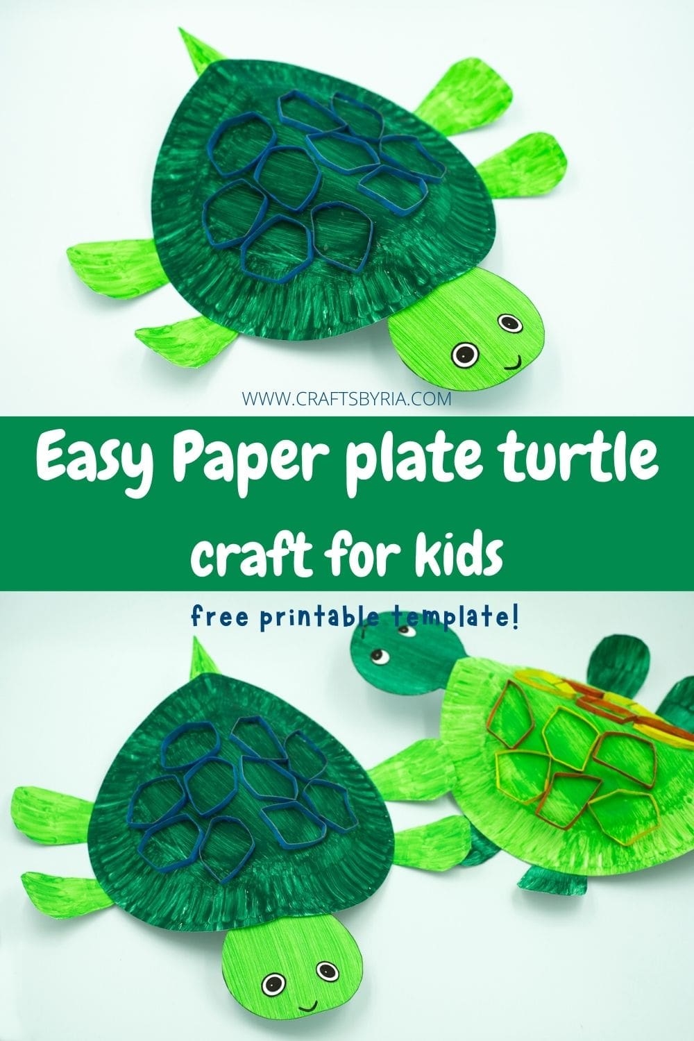 Easy Paper Plate Turtle Craft With Free Printable Crafts By Ria Easy Paper Plate Turtle Craft With Free Printable Crafts By Ria
