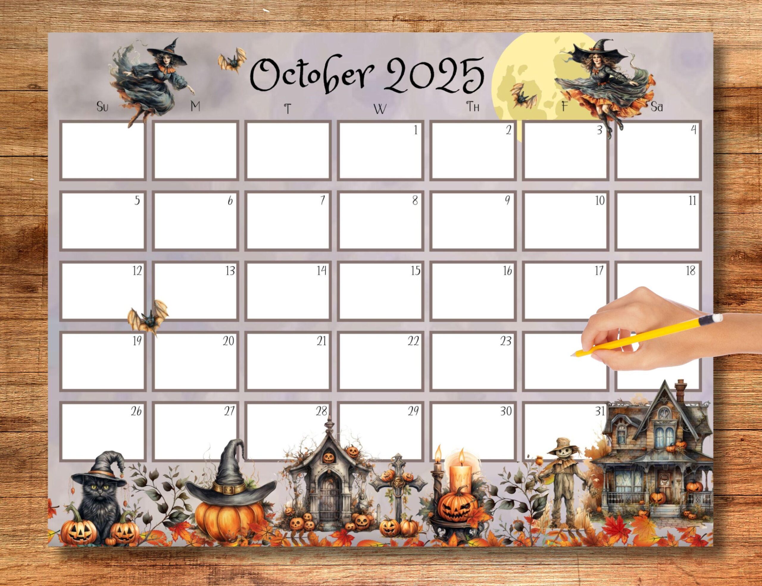 Calendar Printable October 2025
