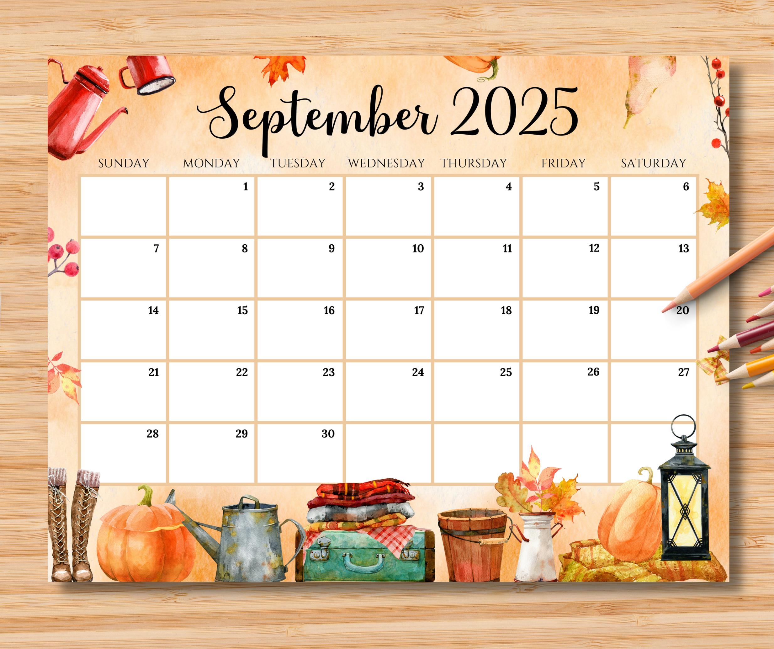 EDITABLE September 2025 Calendar Beautiful U0026 Cozy Fall Autumn Printable Kids School Schedule Classroom Calendar Instant Download Etsy EDITABLE September 2025 Calendar Beautiful U0026 Cozy Fall Autumn Printable Kids School Schedule Classroom Calendar Instant Download Etsy