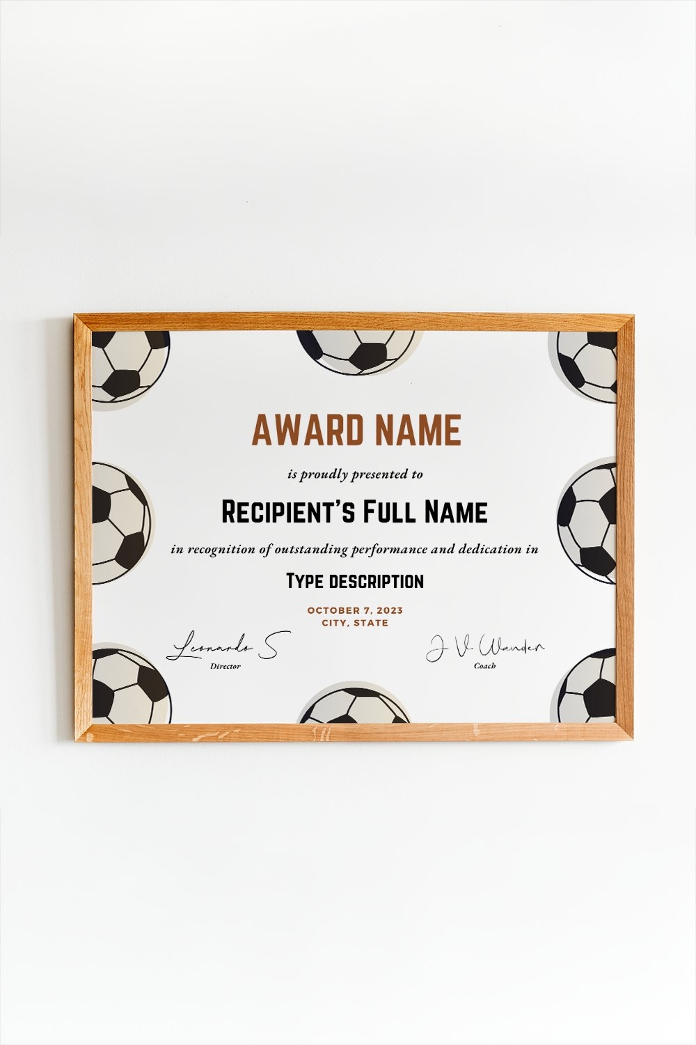 Free Printable Soccer Certificate Templates Free Printable Soccer Certificate Templates