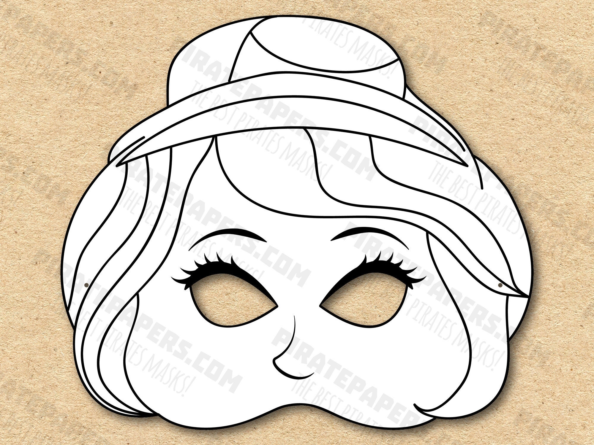 Fairy Tale Masks Printable Coloring Cinderella Prince King Queen Mother Paper DIY Kids Adults PDF Template Download Halloween Birthdays Etsy