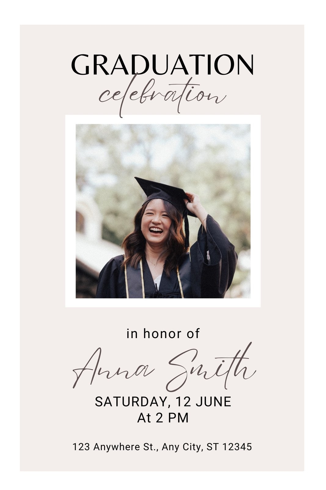 Free Printable Photo Graduation Invitation Templates Free Printable Photo Graduation Invitation Templates