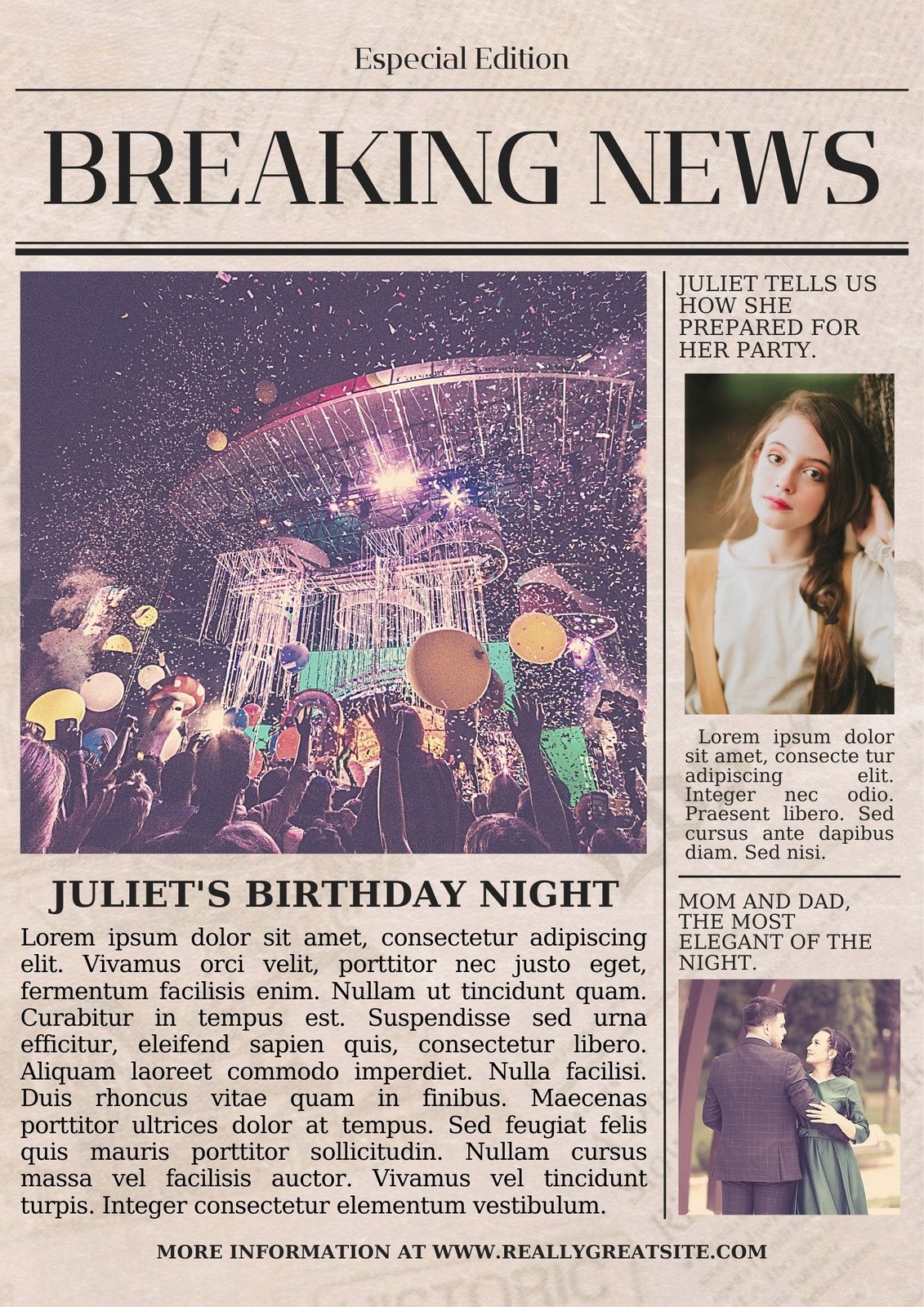 Free And Customizable Newspaper Templates