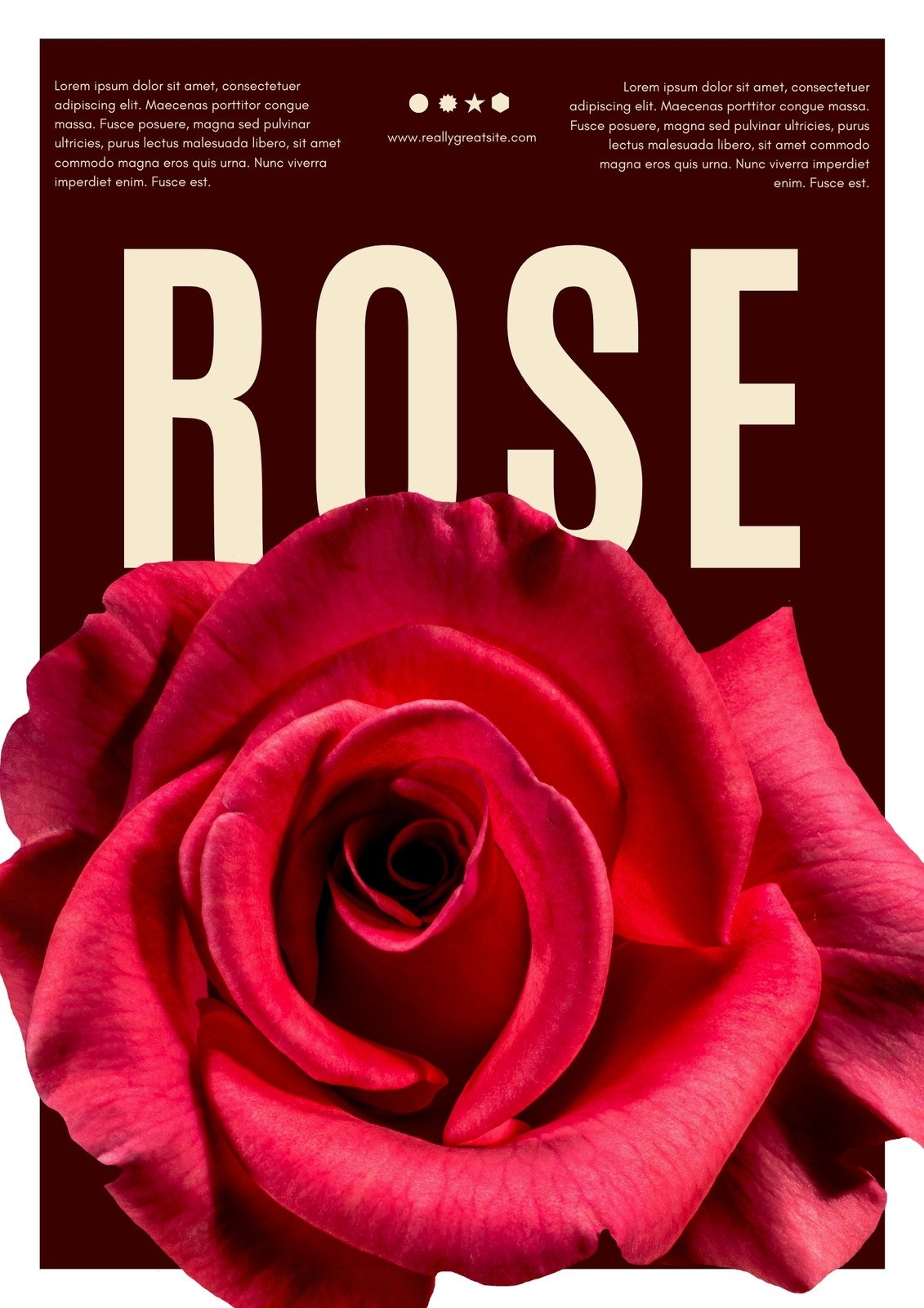Free And Customizable Rose Templates