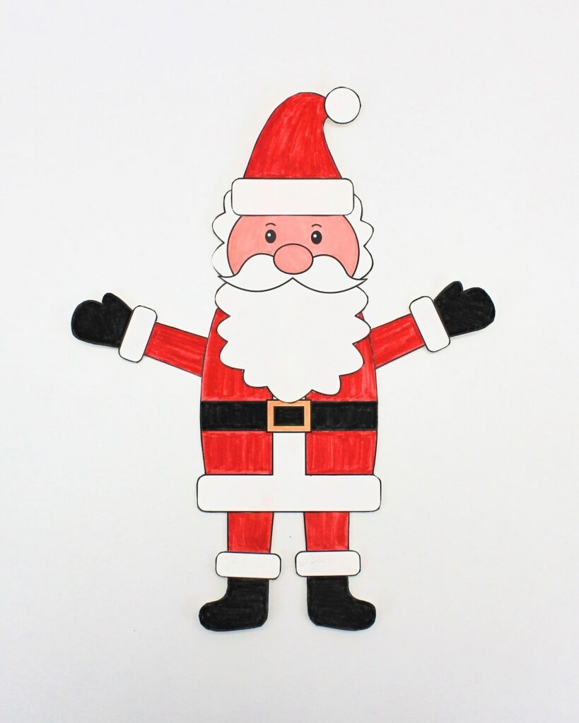 Free Build A Santa Printable The Craft at Home Family Free Build A Santa Printable The Craft at Home Family