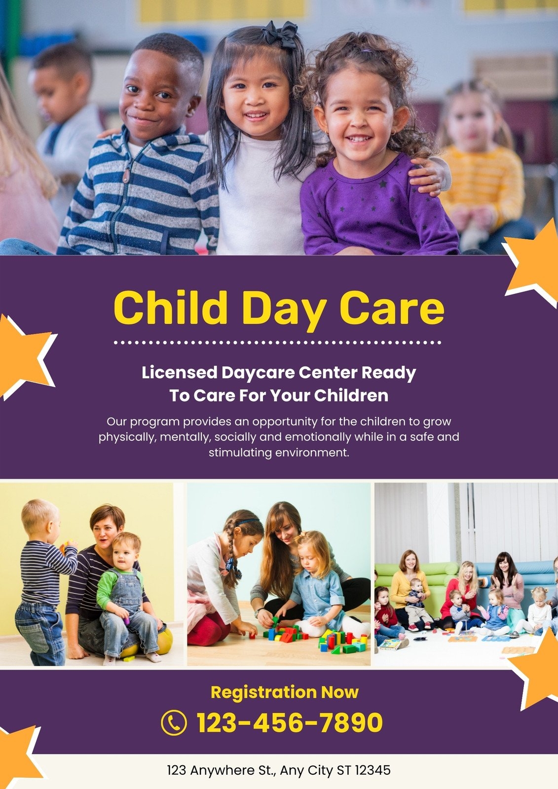 Free Custom Printable Daycare Flyer Templates Canva