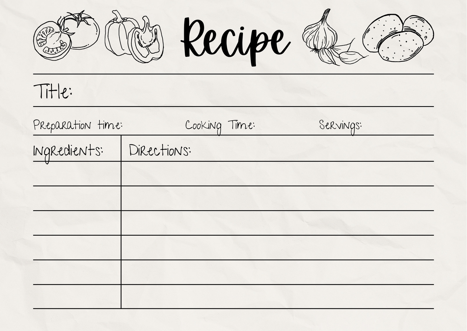 Free Custom Printable Recipe Card Templates Online Canva