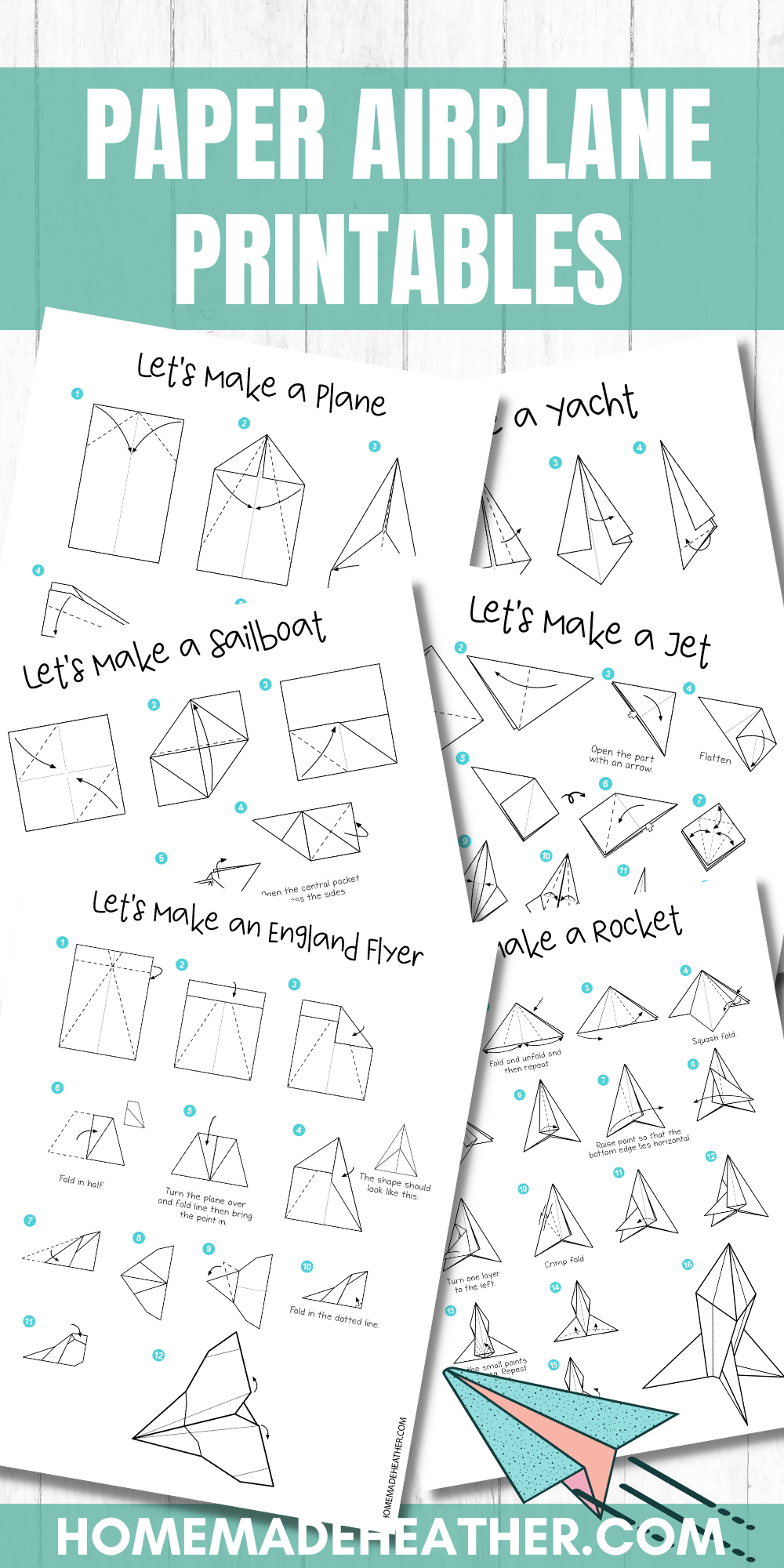 Free Printable Paper Airplanes Templates