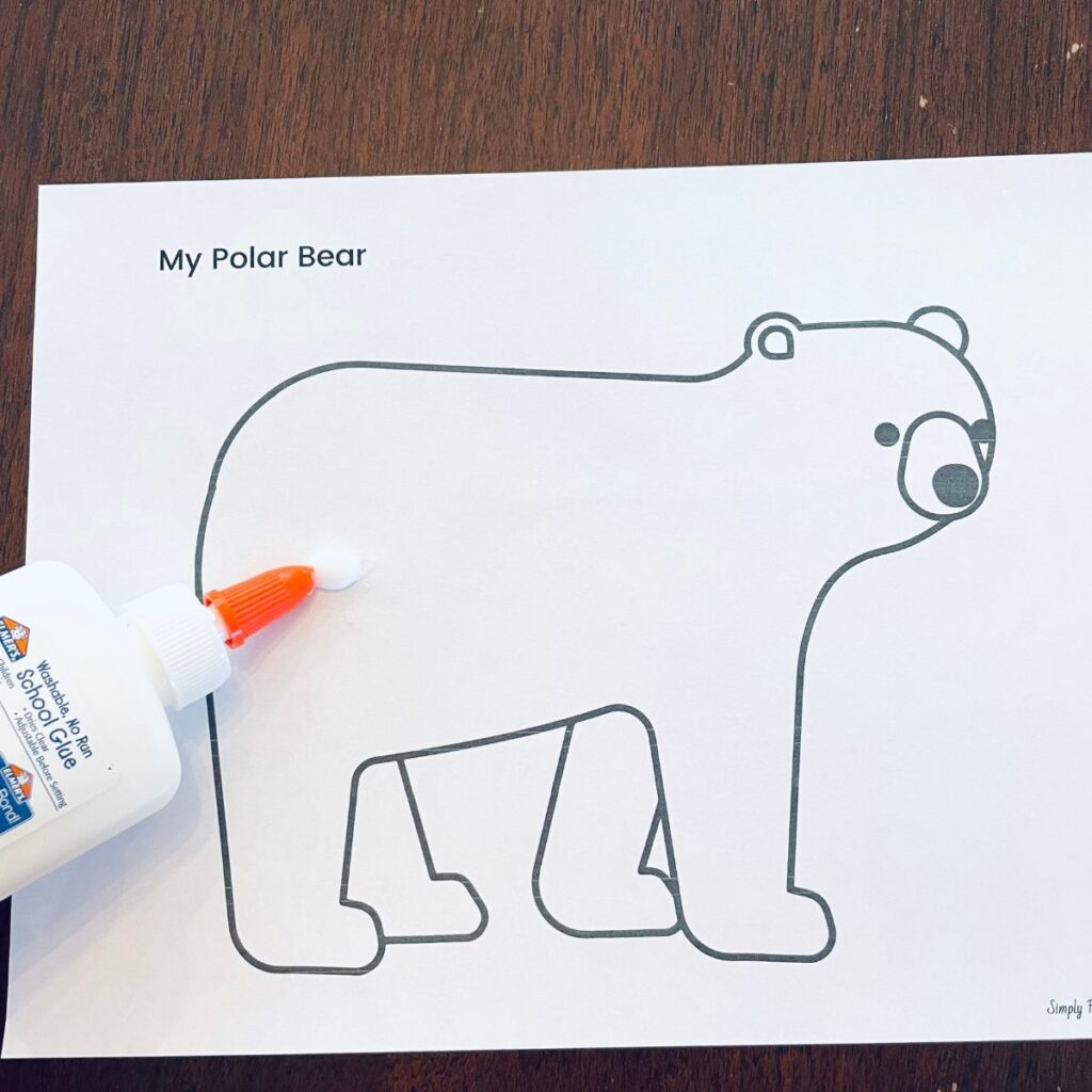 Free Printable Polar Bear Face Template