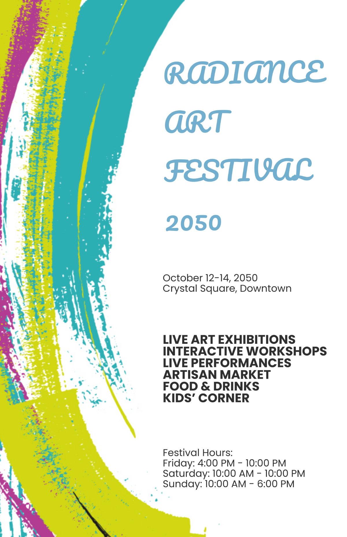 Free Poster Templates Editable And Printable