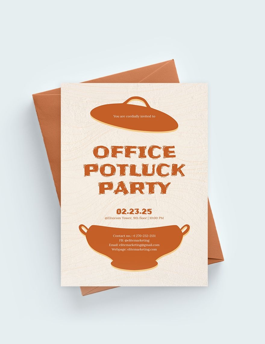 Free Potluck Invitation Templates Editable And Printable