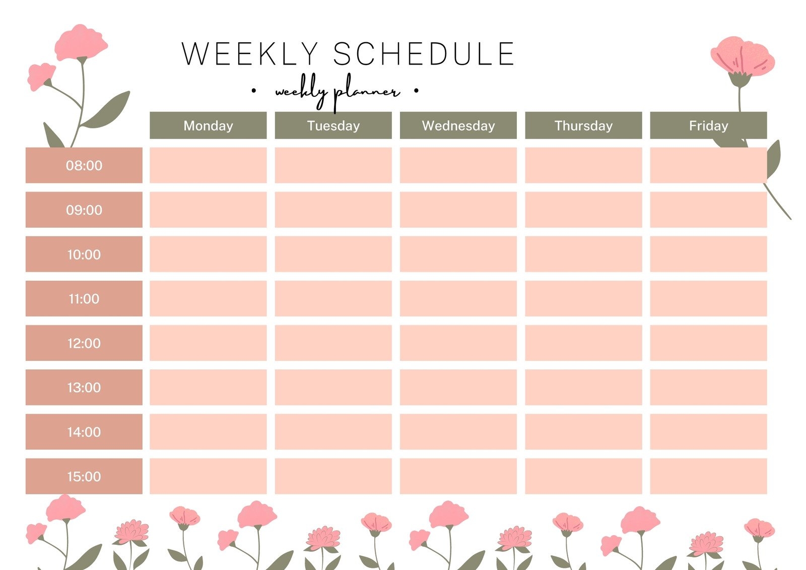 Free Printable Class Schedule Templates To Customize Canva Free Printable Class Schedule Templates To Customize Canva