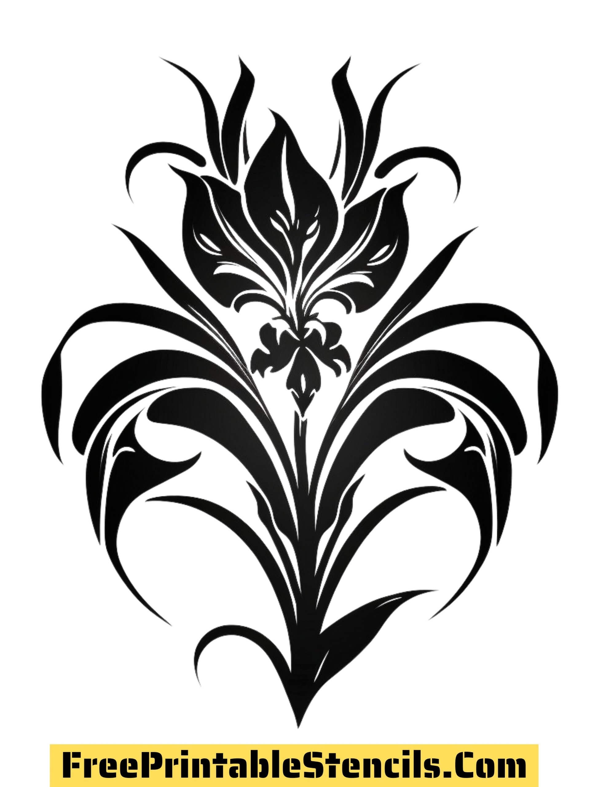 Free Printable Orchid Stencils And Silhouettes Free Printable 