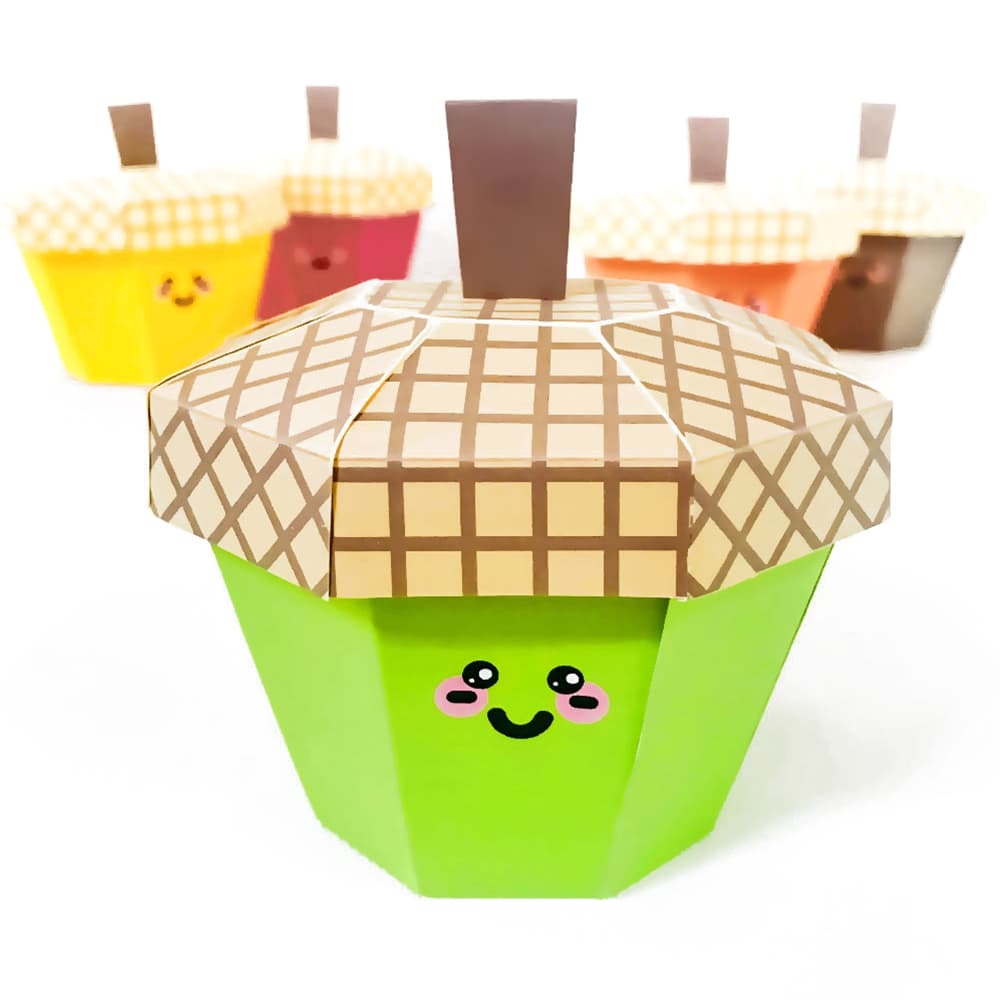 Free Printable Paper Acorn Box Template Set Barley U0026 Birch