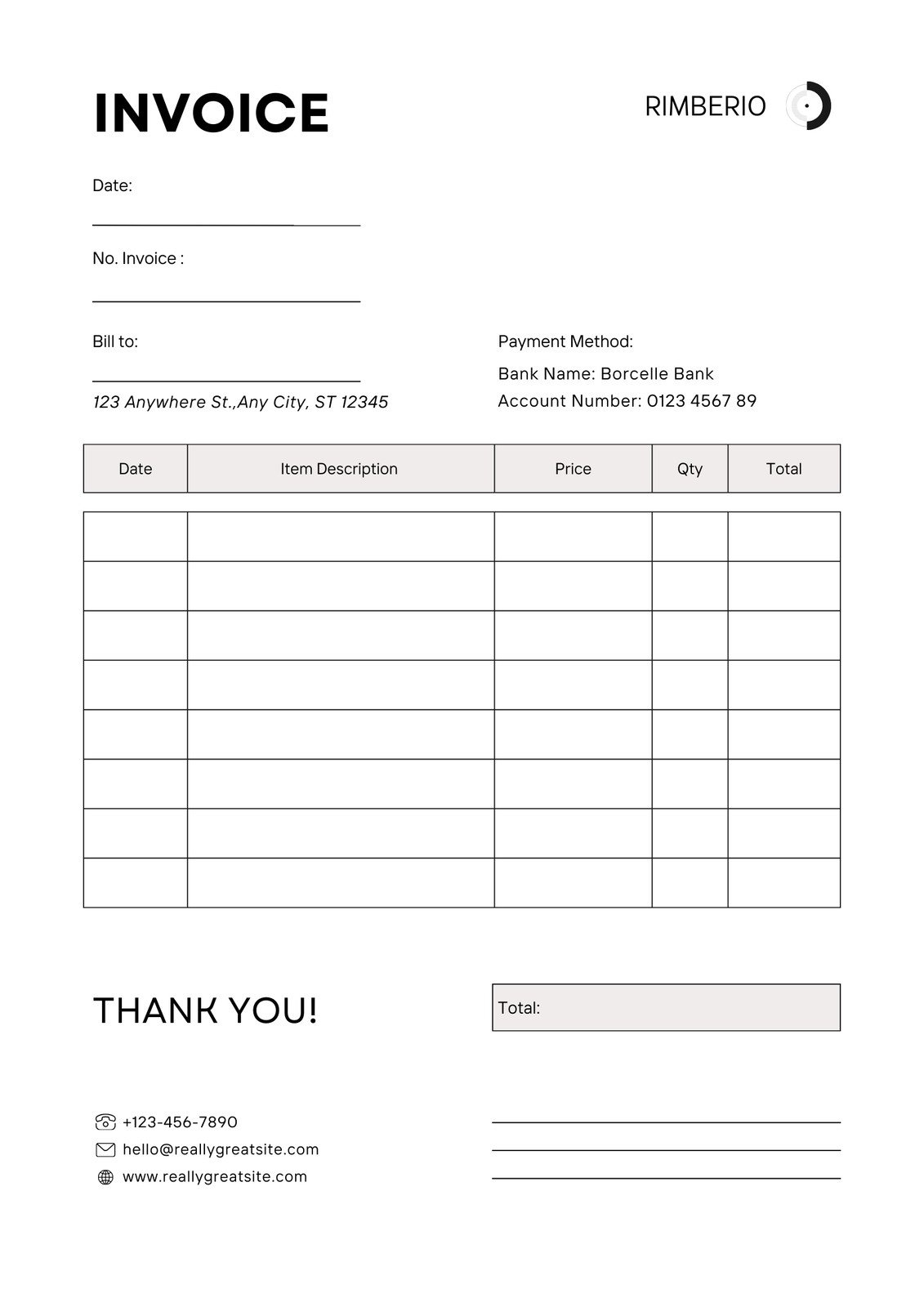 Free Printable Professional Invoice Templates To Customize Canva Free Printable Professional Invoice Templates To Customize Canva