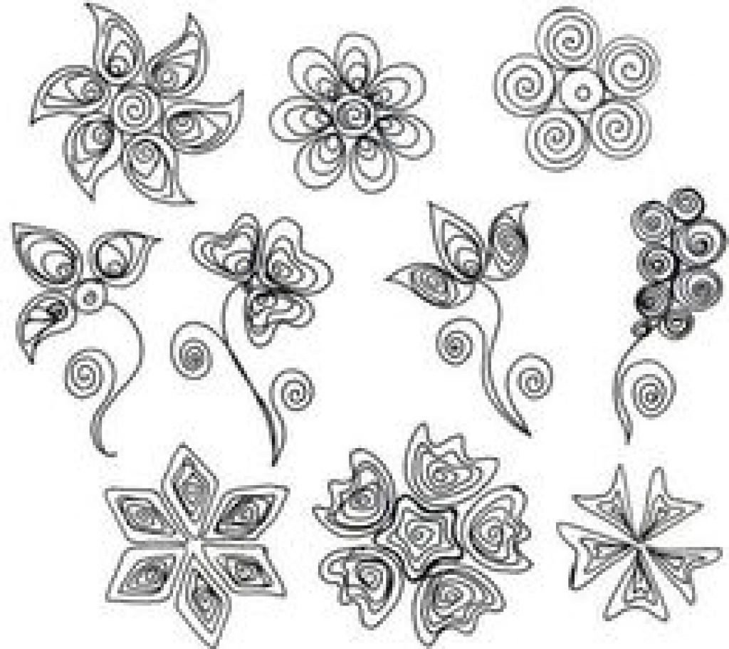 Free Printable Quilling Patterns For Beginners Printable Templates Worksheets Library