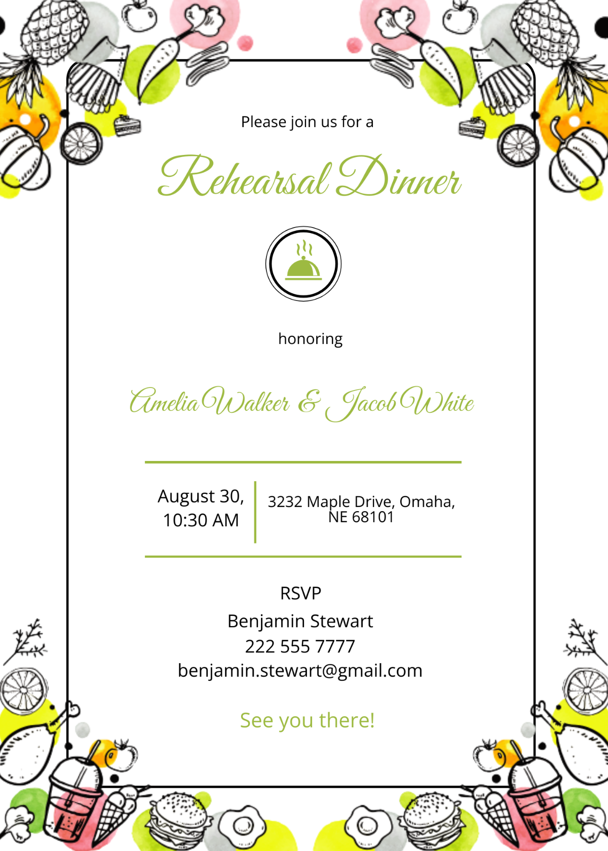 Free Printable Rehearsal Dinner Invitation Template To Edit Online Free Printable Rehearsal Dinner Invitation Template To Edit Online