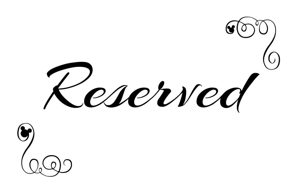 Free Printable Reserved Seating Signs For Your Wedding Ceremony Worksheets Library