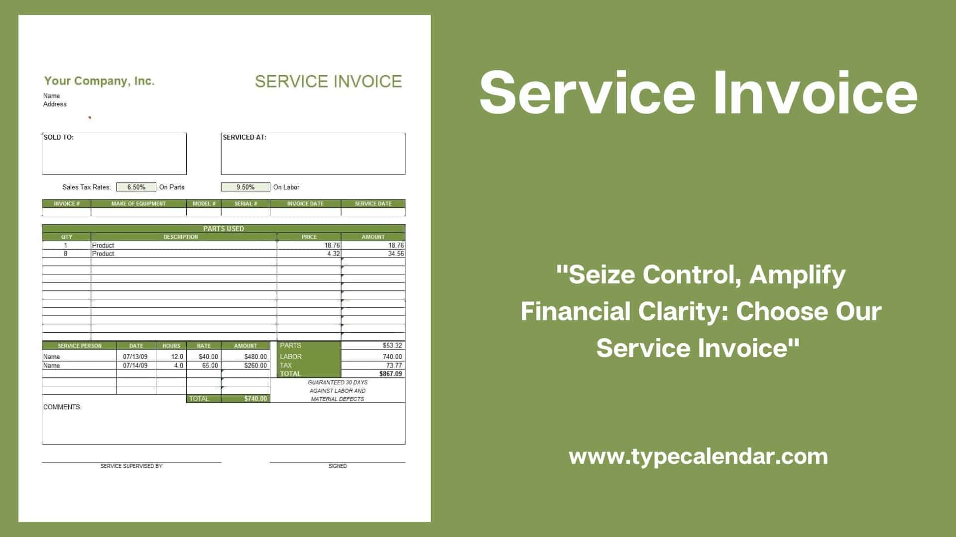 Free Printable Service Invoice Templates Word Excel PDF Free Printable Service Invoice Templates Word Excel PDF
