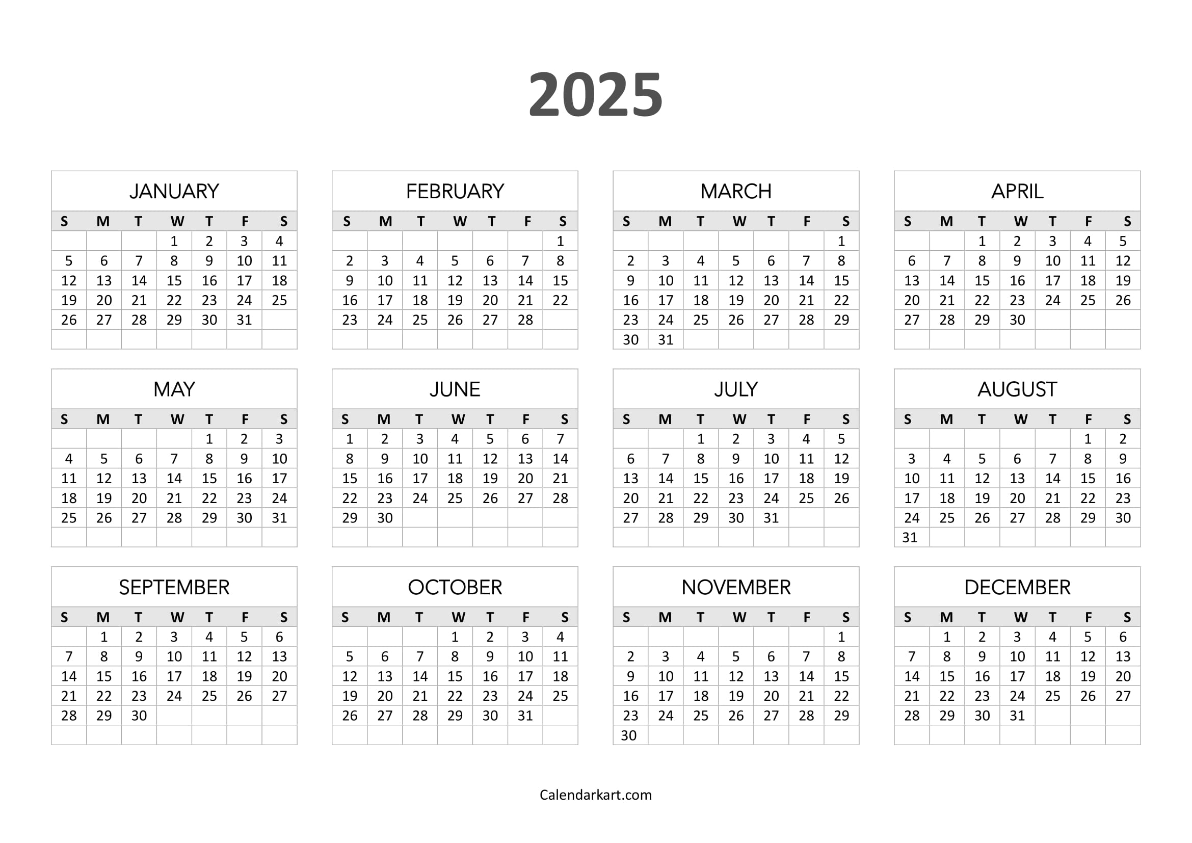 Julian Date Calendar 2025