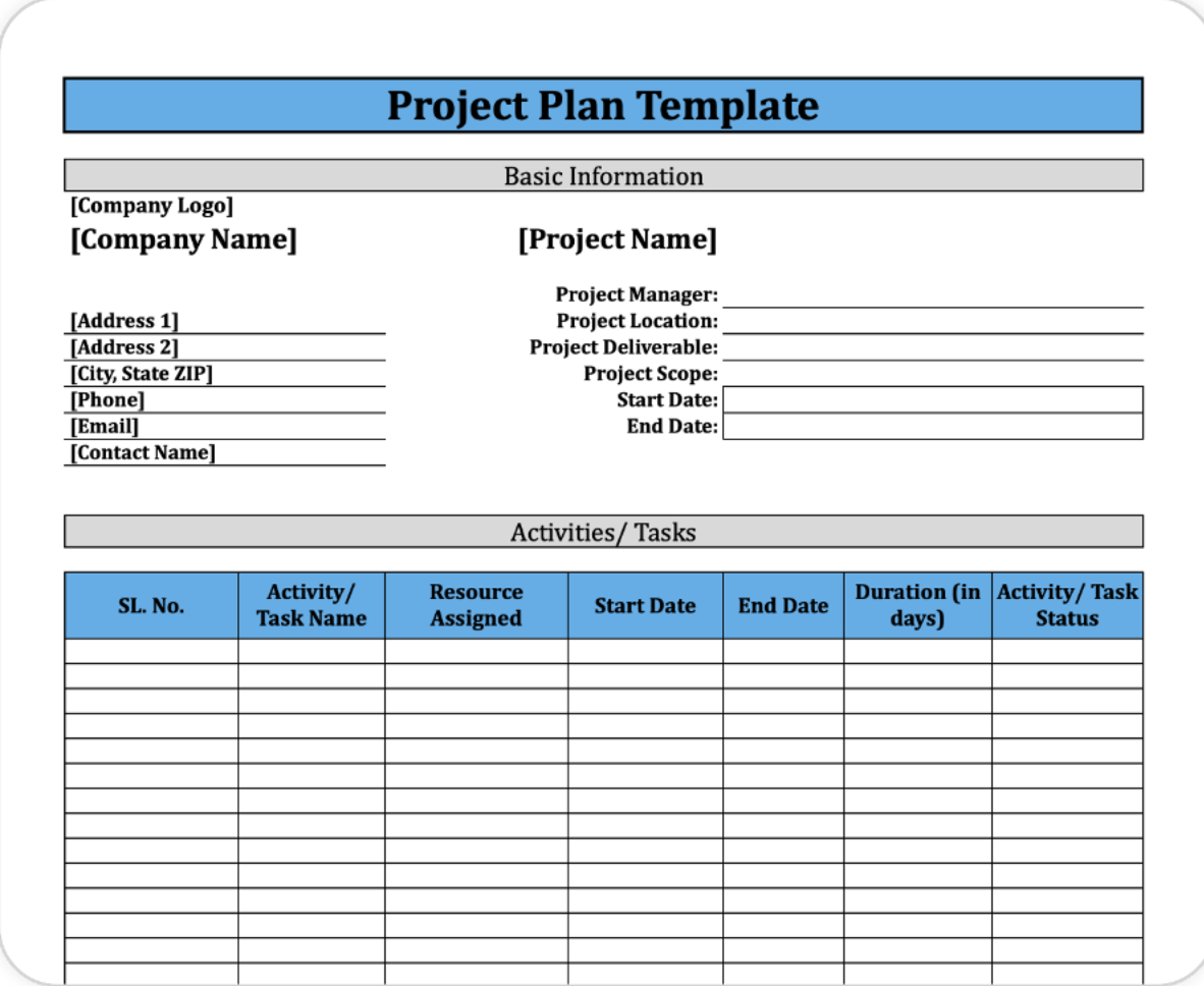 Free Project Plan Template 2024 Forbes Advisor Worksheets 