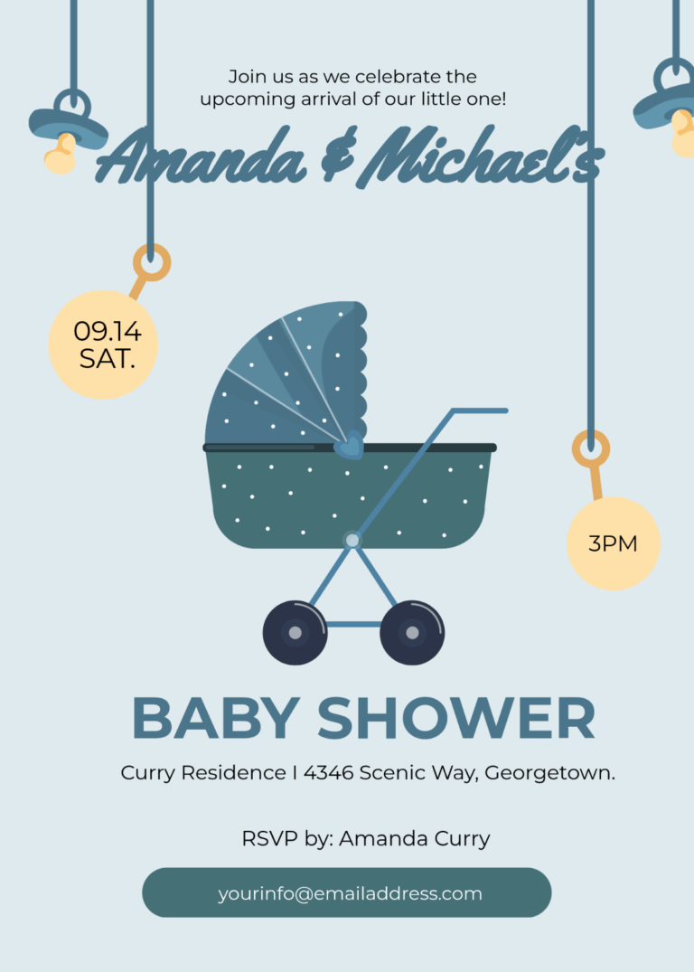 Free Sample Onesie Invitation Template To Edit Online