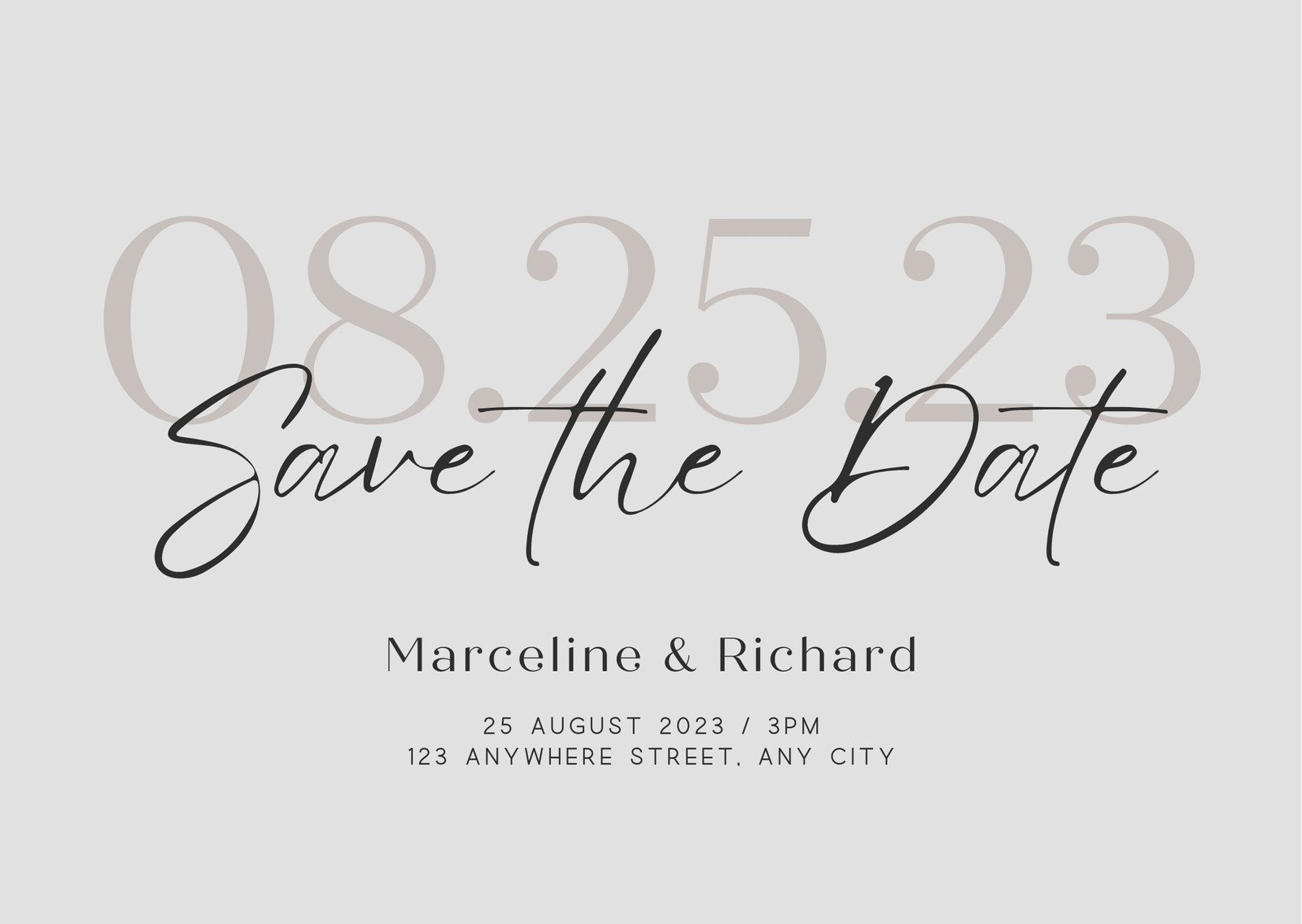 Free Save The Date Card Templates To Edit And Print Canva