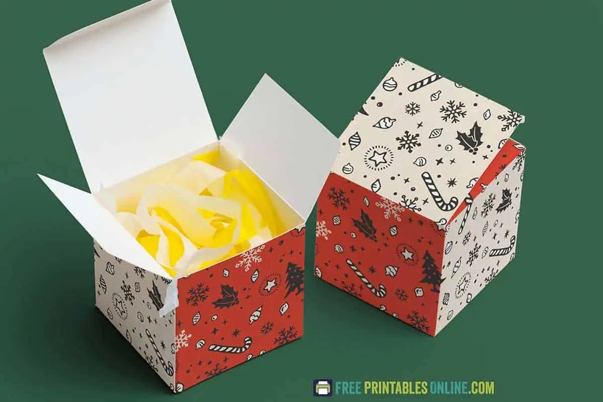 Free Printable Party Favor Box Templates
