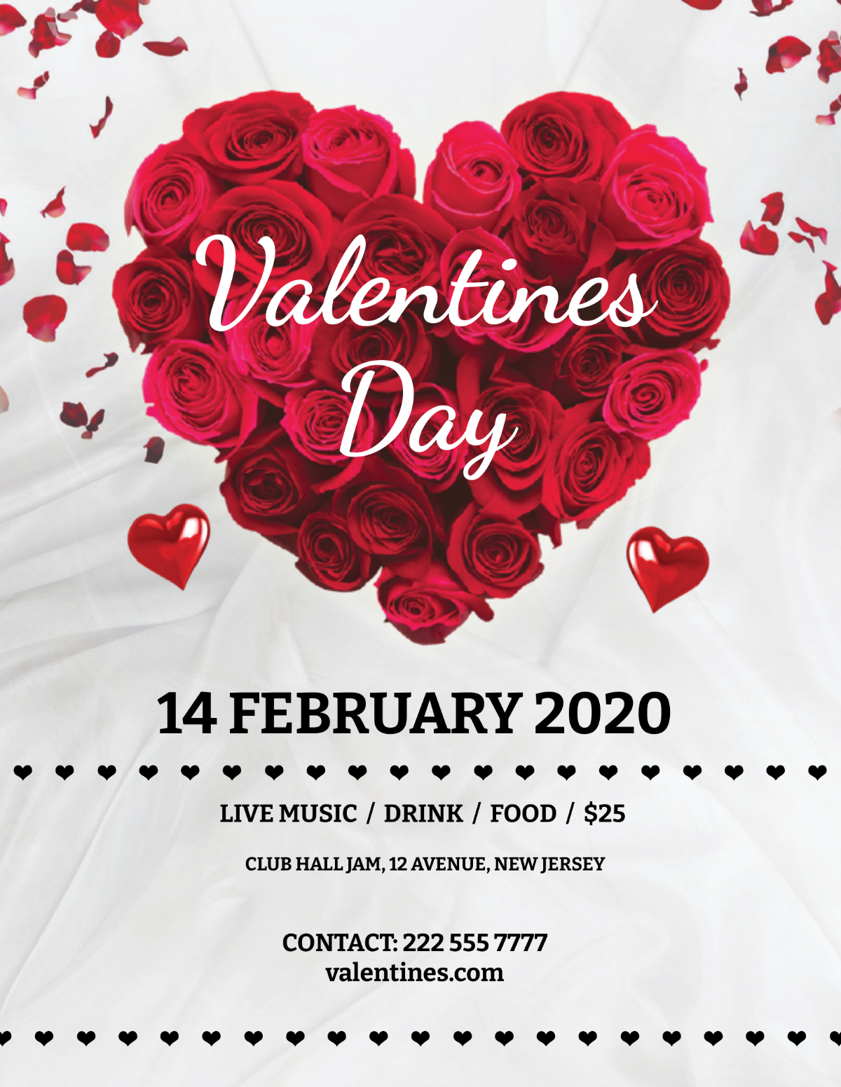 Free Printable Rose Flyer Template