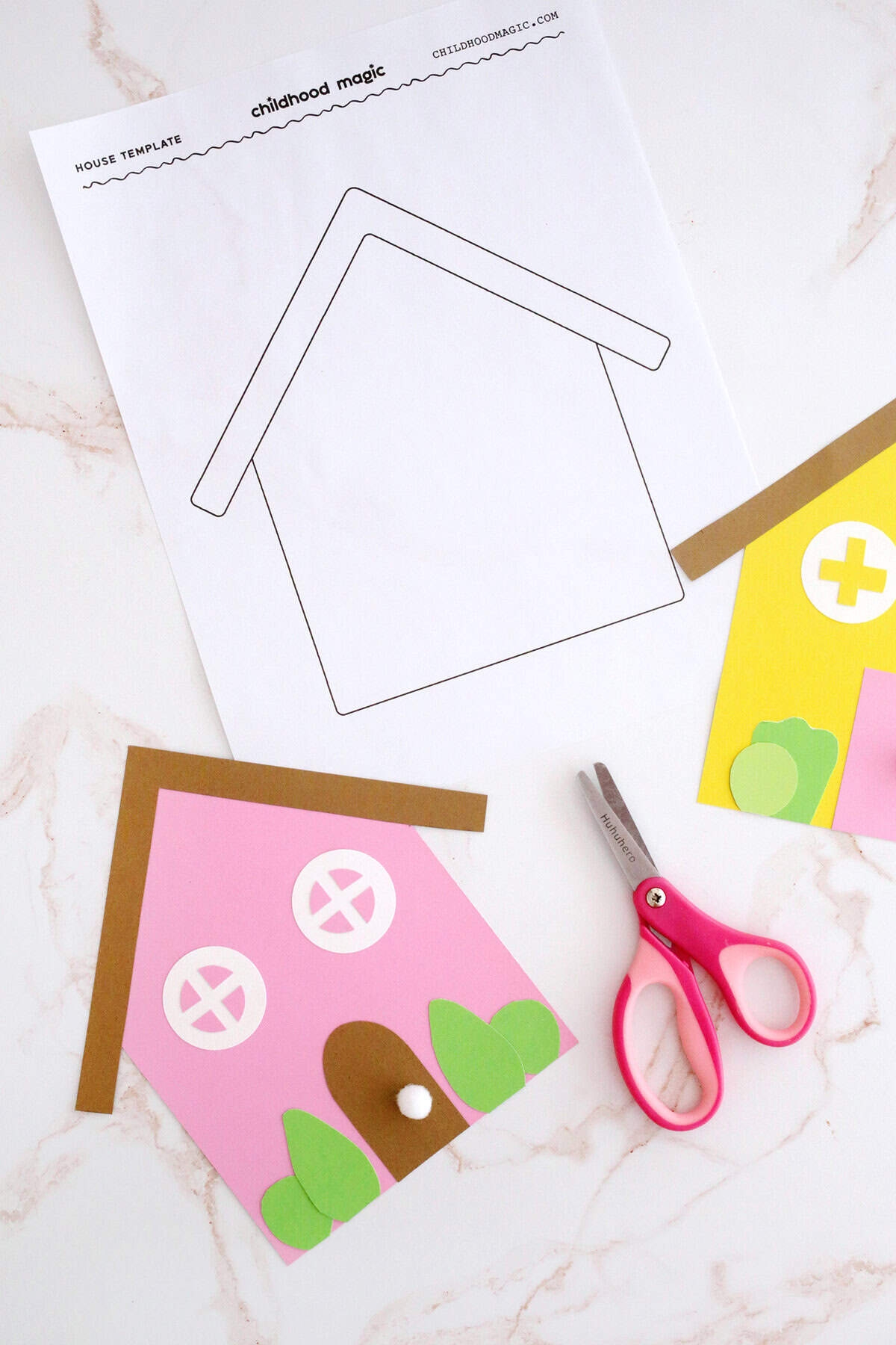 Free Printable School House Template