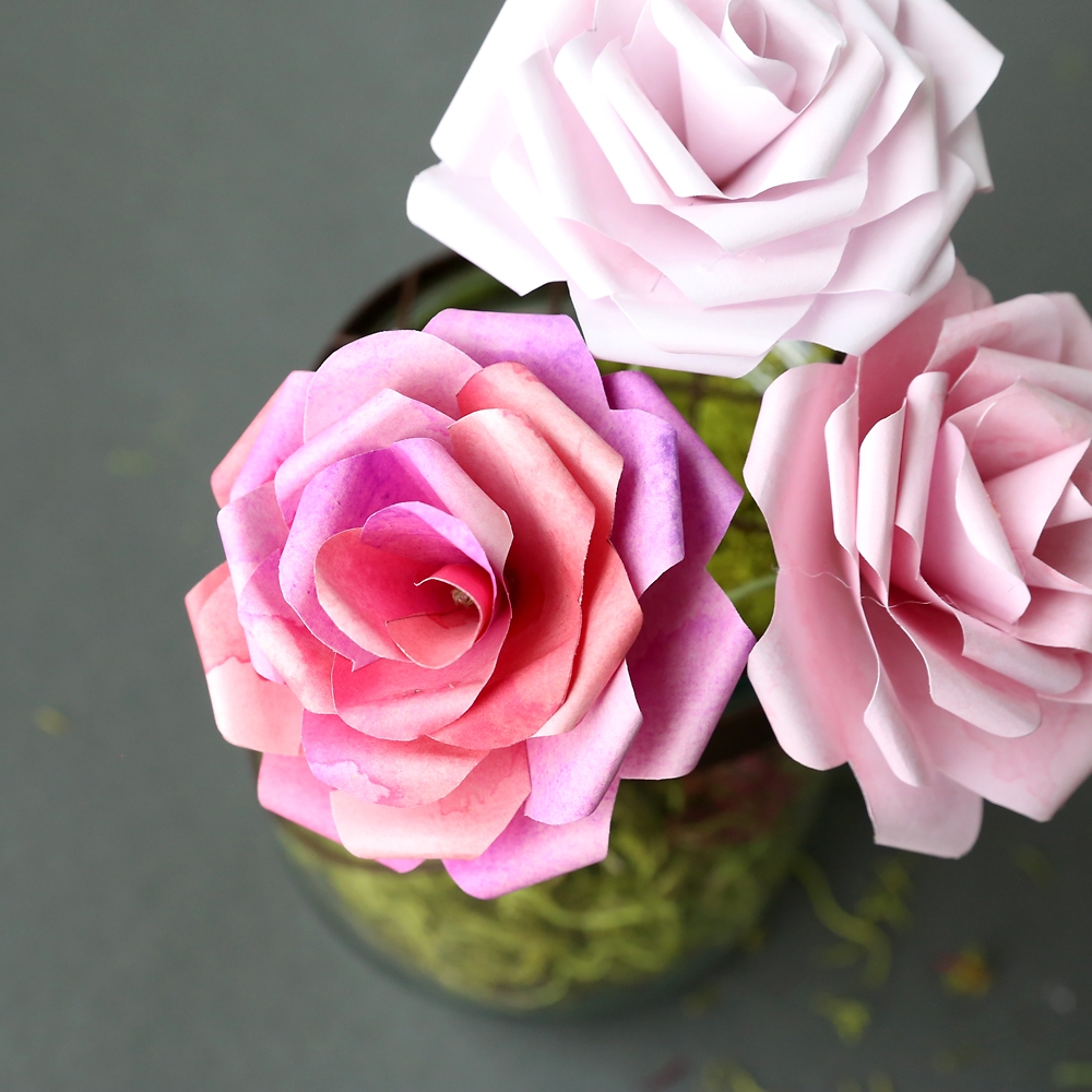 How To Make Gorgeous Paper Roses Free Template It s Always Autumn