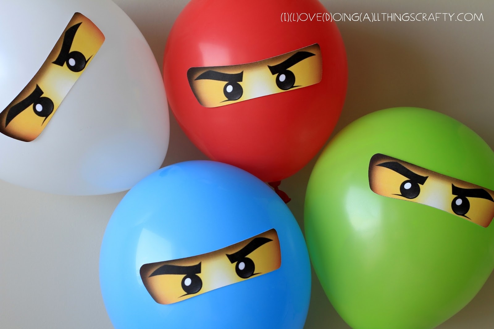 I Love Doing All Things Crafty Ninjago Balloon Stickers Free 