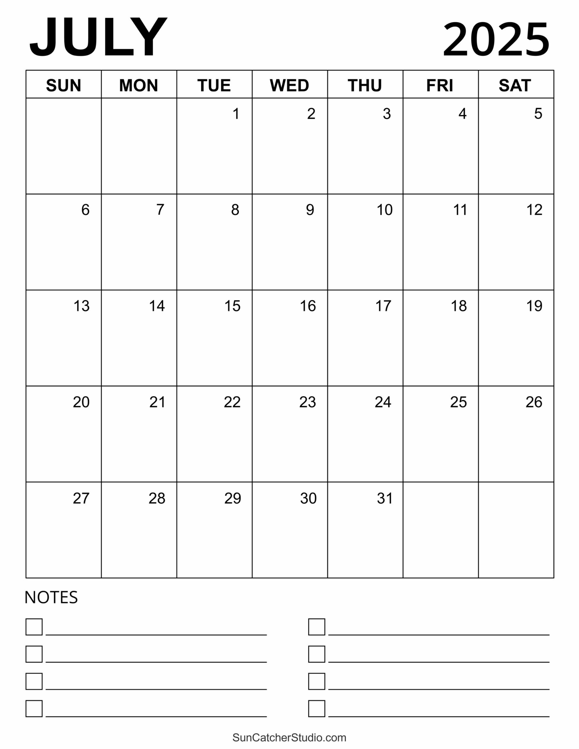 July 2025 Calendar Free Printable Free Printables Monograms Design Tools Patterns U0026 DIY Projects