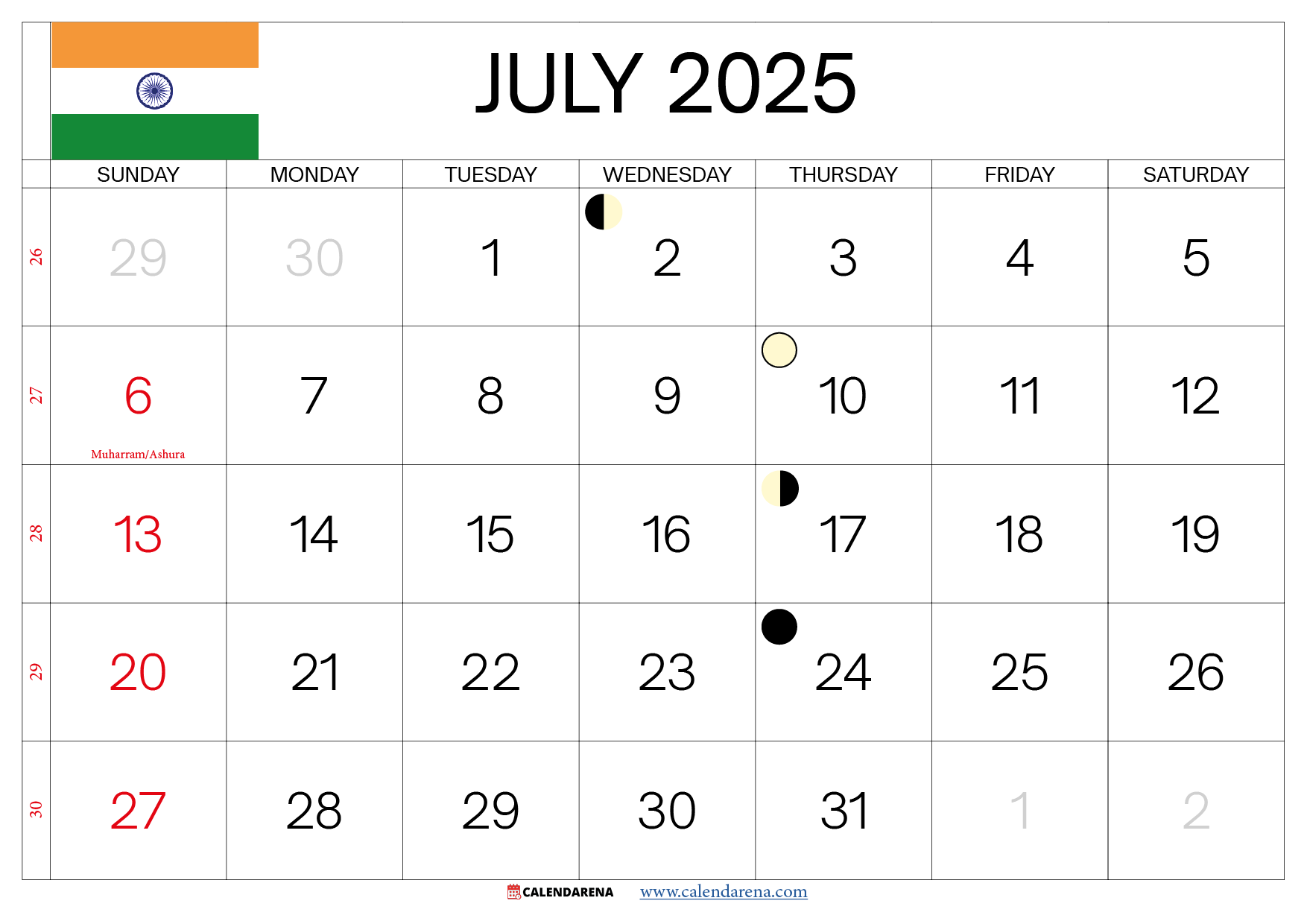 Calendar Of July 2025 Calendar Of July 2025